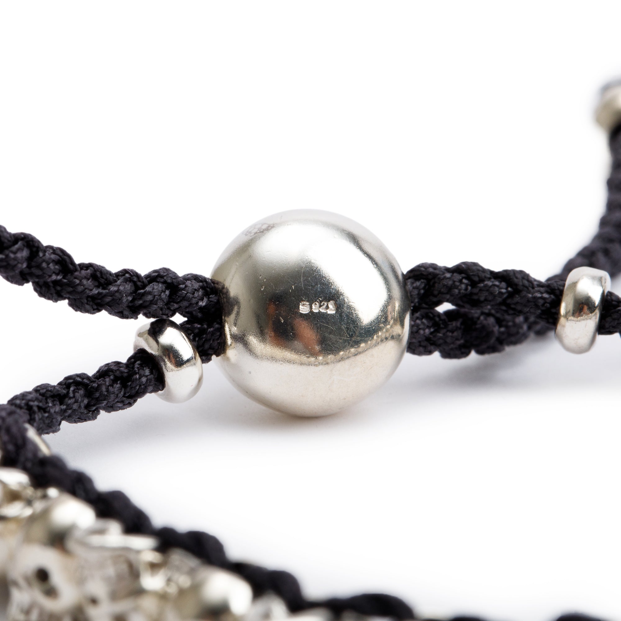 Links of London Sterling Silver Skull Friendship Bracelet