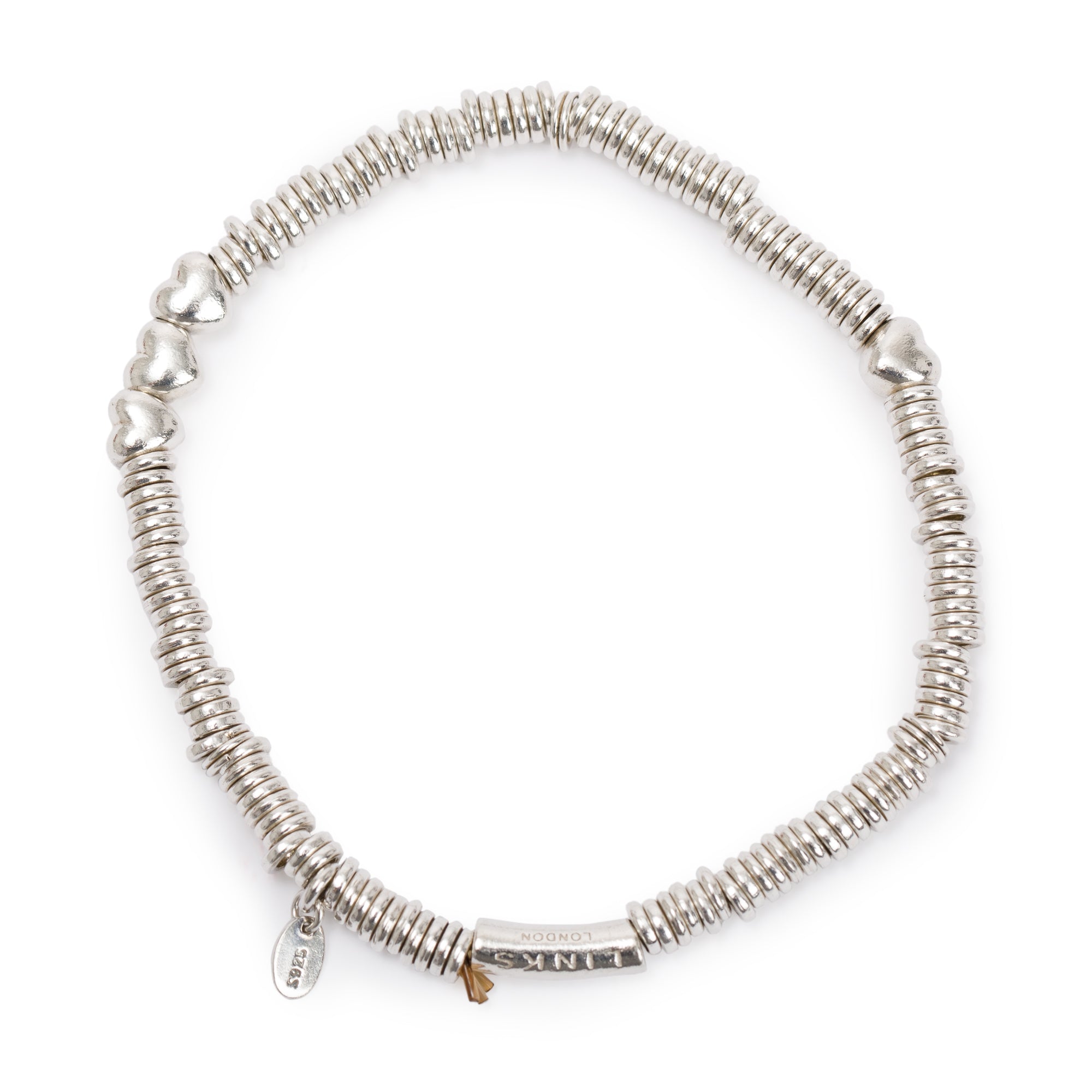 Links of London Sterling Silver Sweetie XS Heart Bracelet