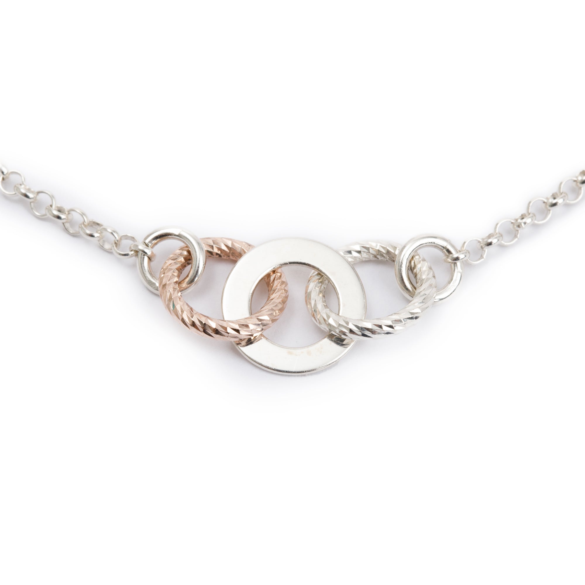 Links of London Two-Tone Sterling Silver Aurora Multi Link Bracelet w/ Box