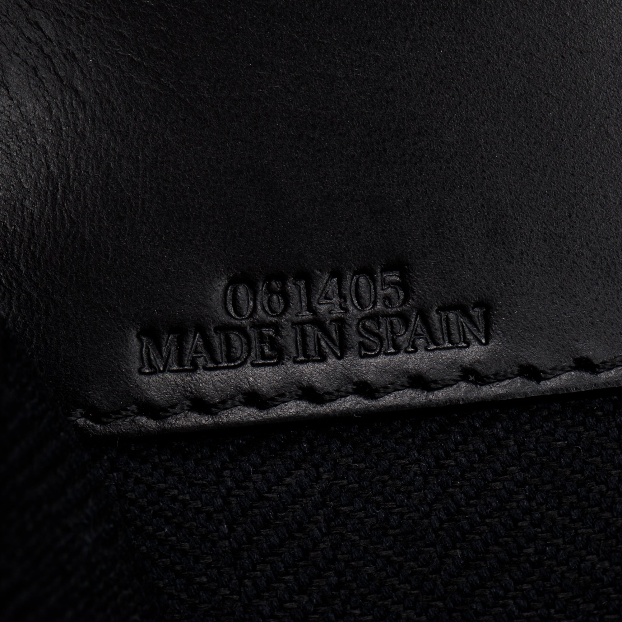 Loewe Black Calfskin Leather Triangle Shoulder Bag