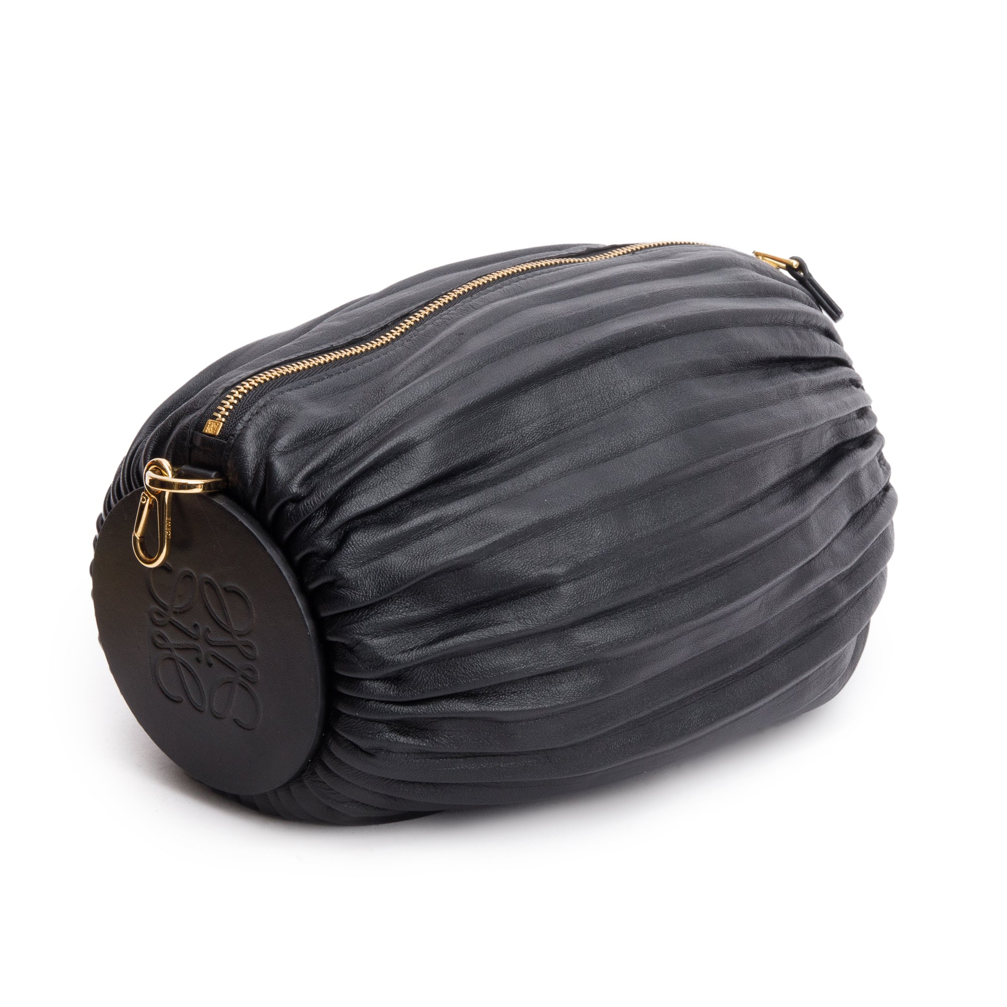 Loewe Black Nappa Leather Bracelet Pouch