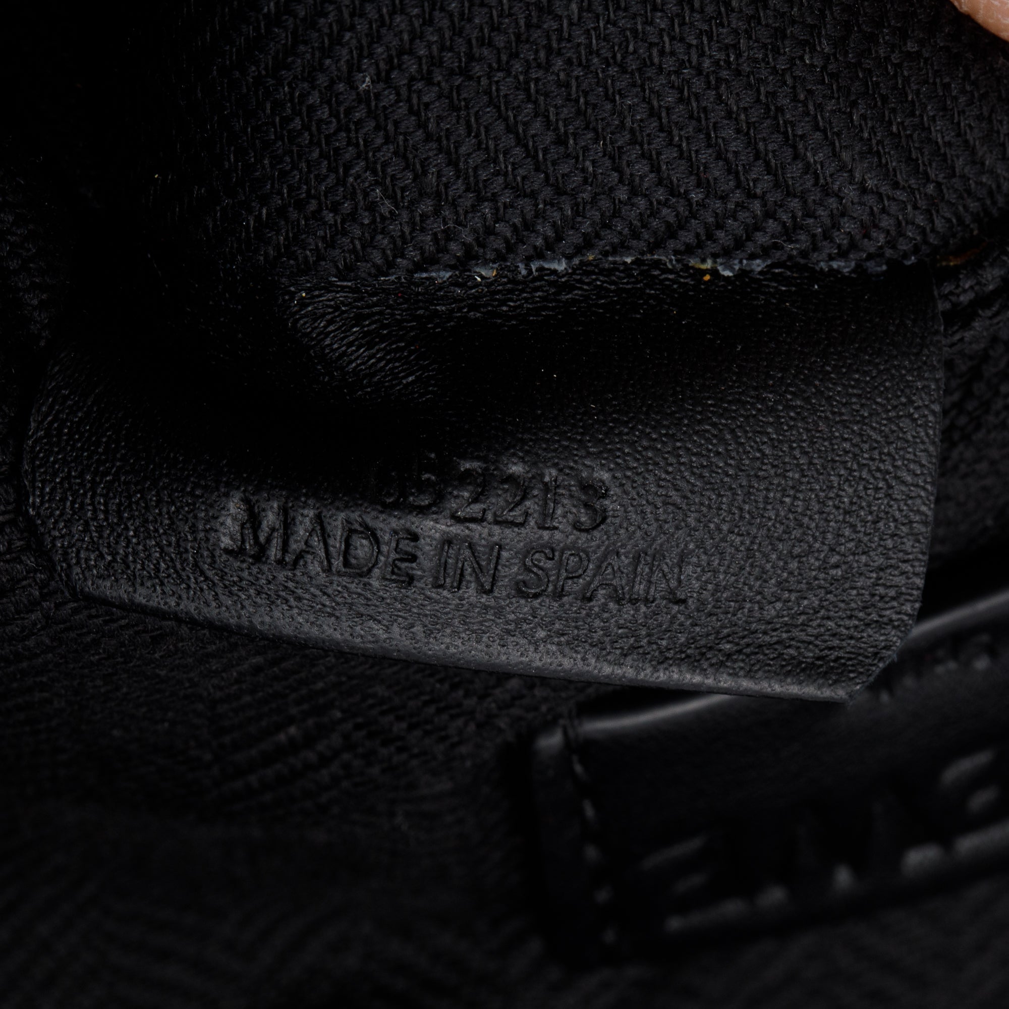 Loewe Black Supple Smooth Leather Jacquard XS Military Messenger Bag