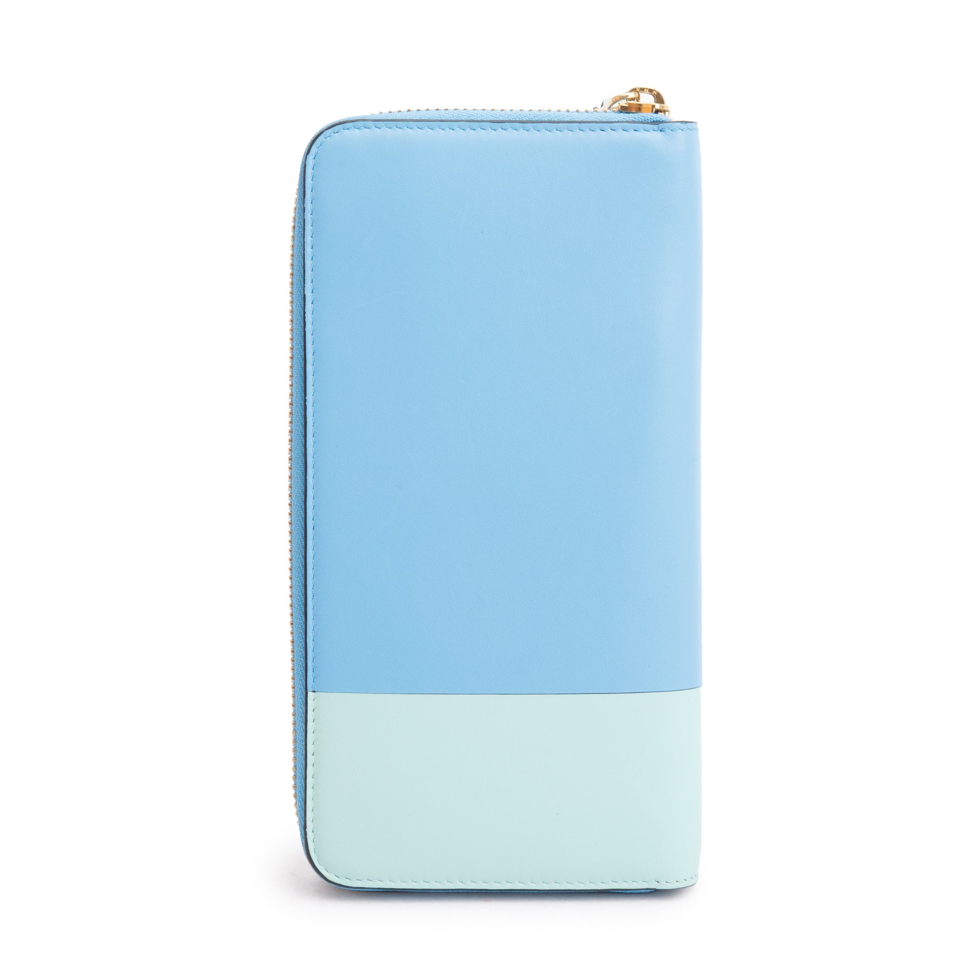 Loewe Blue Soft Nappa Leather Zip Around w/ Box