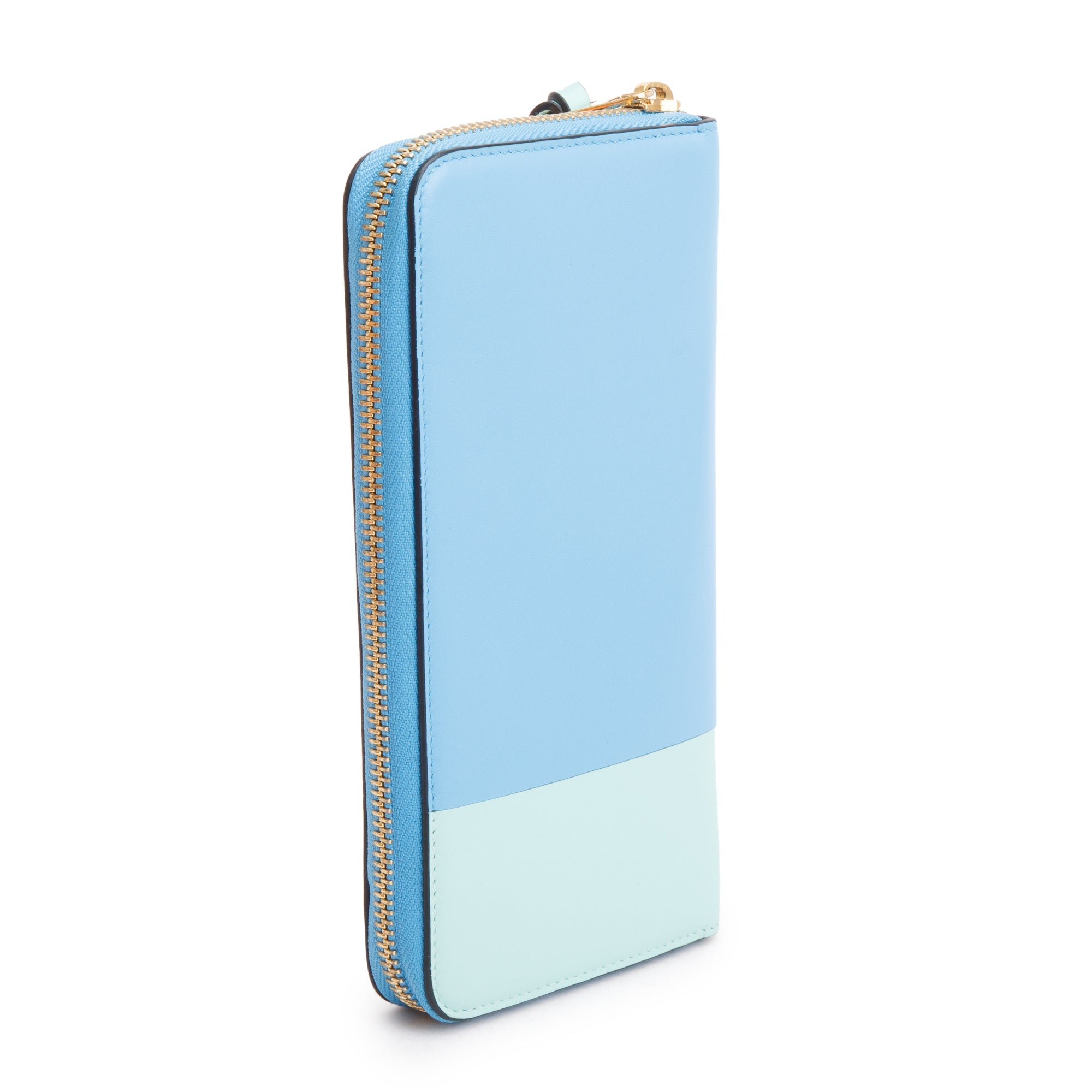 Loewe Blue Soft Nappa Leather Zip Around w/ Box