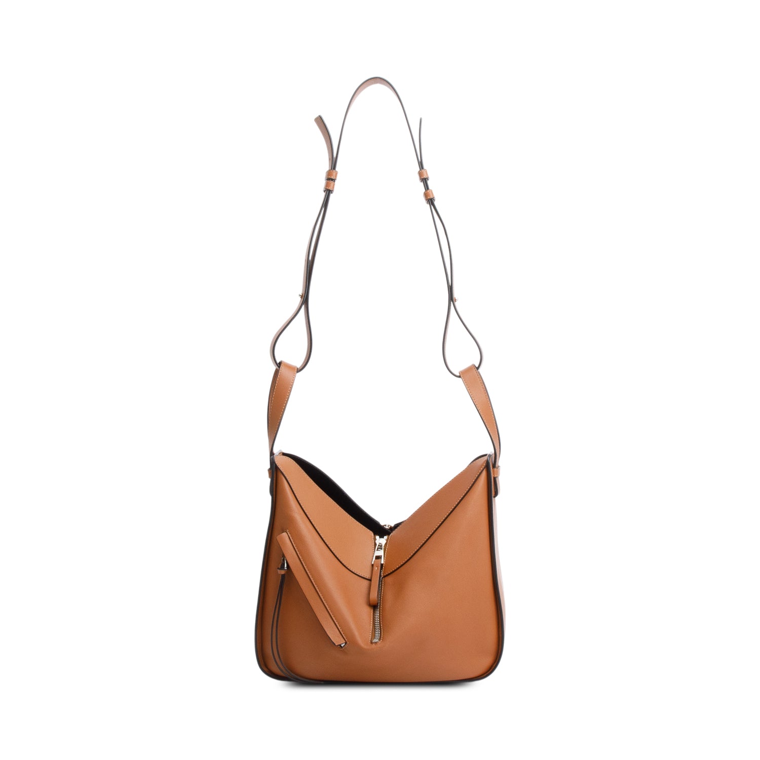 Loewe Brown Calfskin Leather Small Hammock Bag