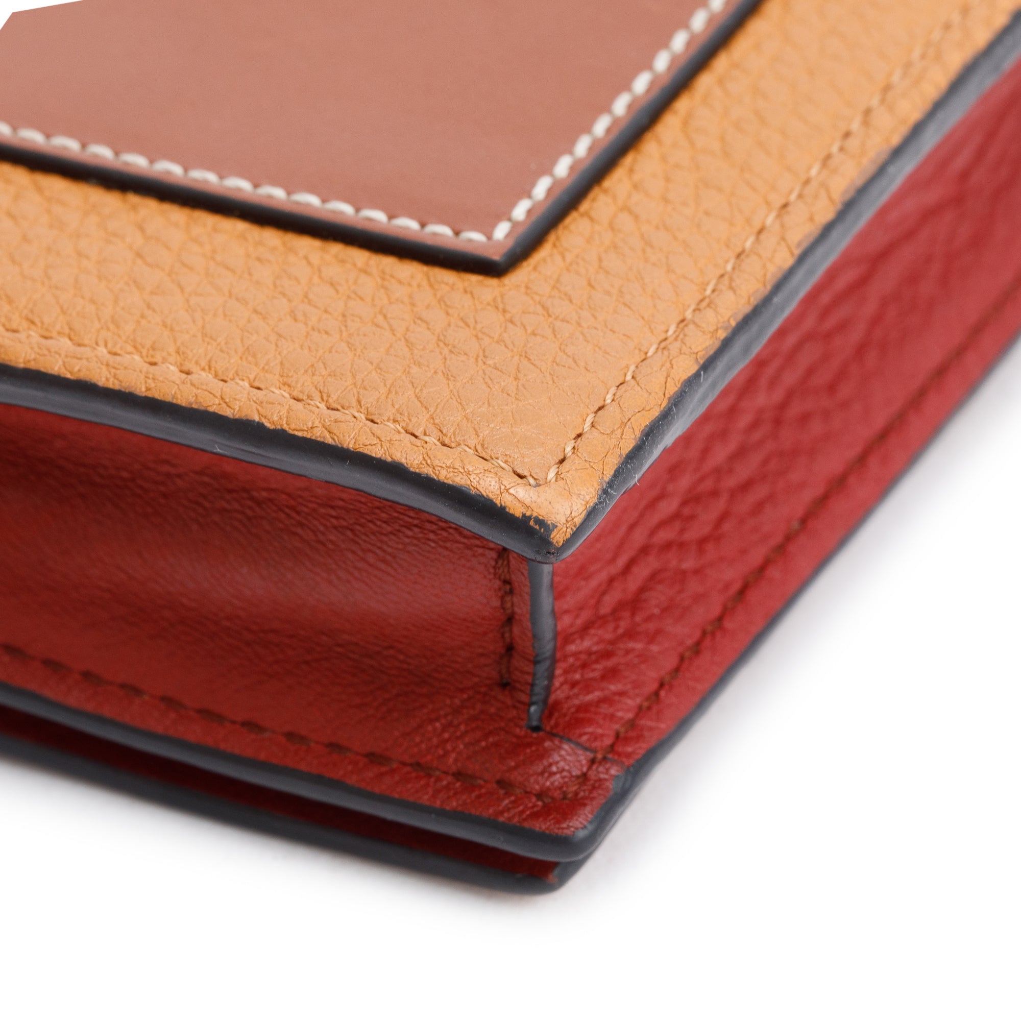 Loewe Brown Leather Wallet on Chain w/ Box