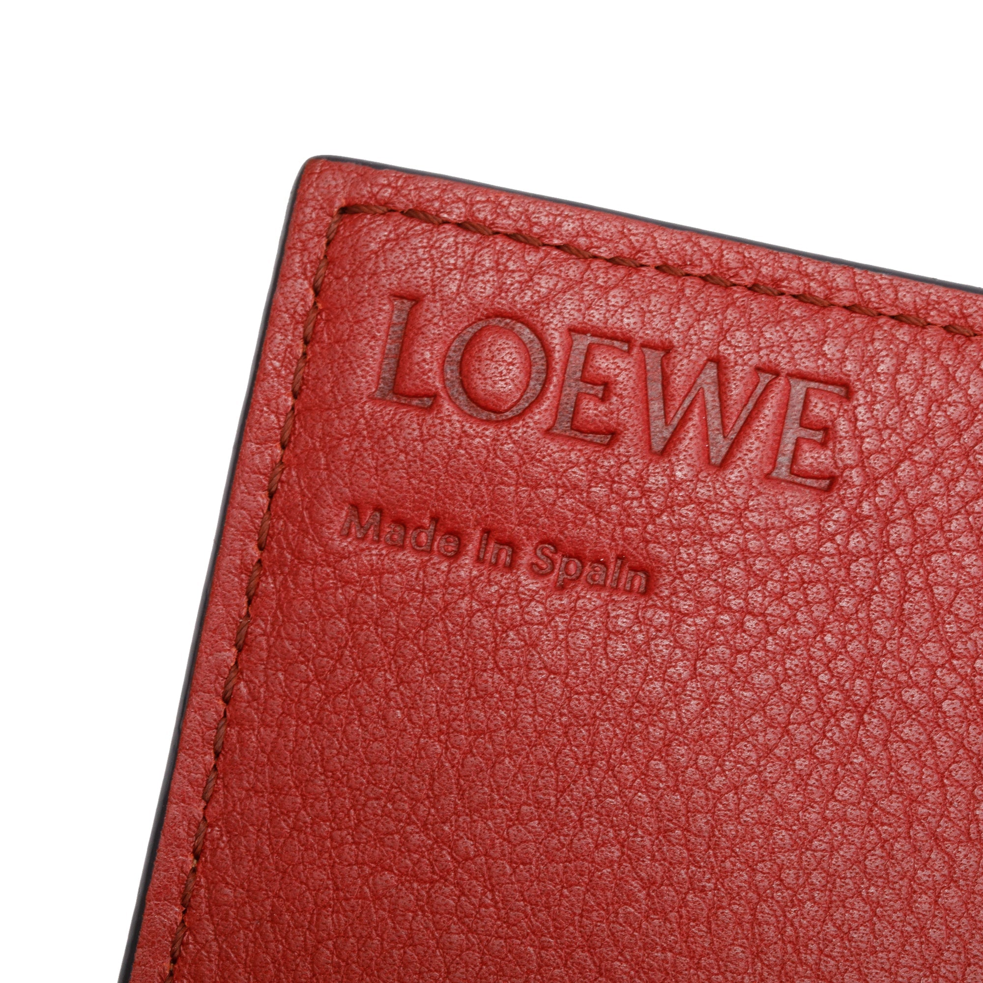 Loewe Brown Leather Wallet on Chain w/ Box
