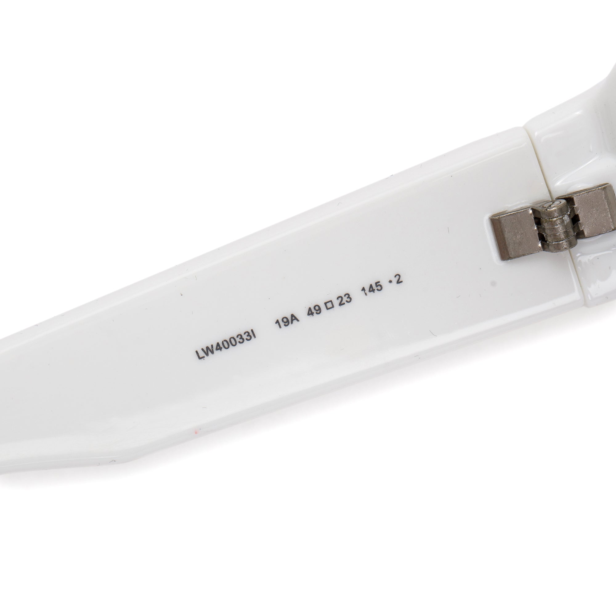 Loewe LW400331 White Acetate Paula's Ibiza Rectangular Sunglasses w/ Case