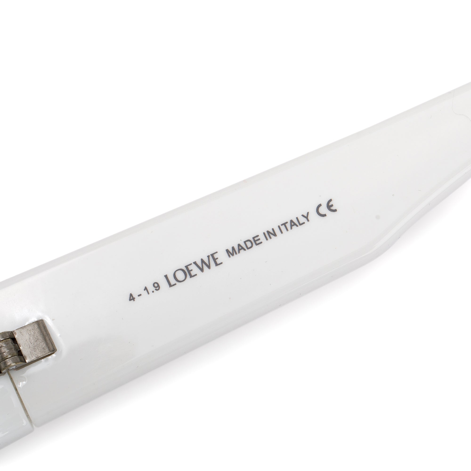 Loewe LW400331 White Acetate Paula's Ibiza Rectangular Sunglasses w/ Case