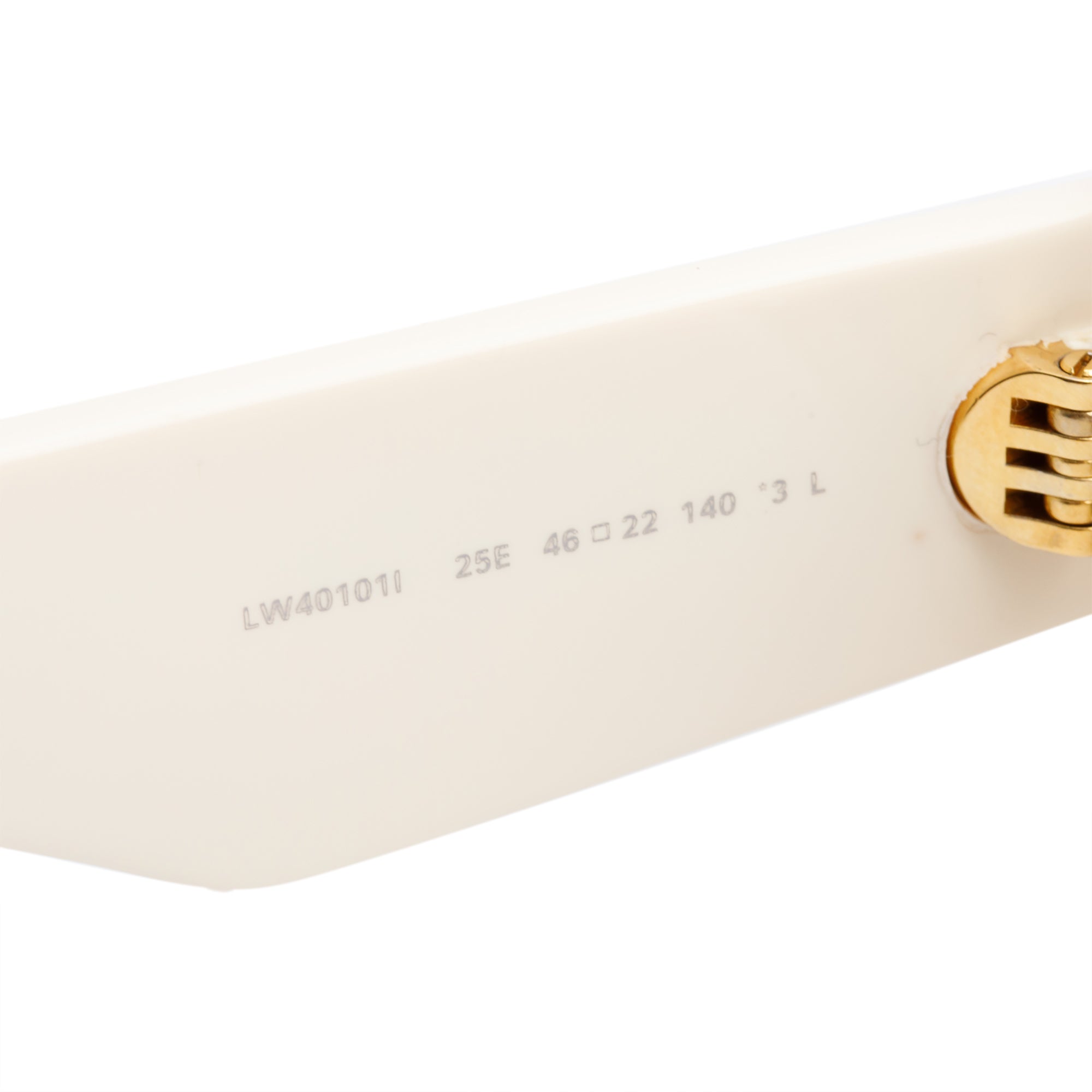 Loewe LW40101I White Acetate Rectangular Sunglasses w/ Case