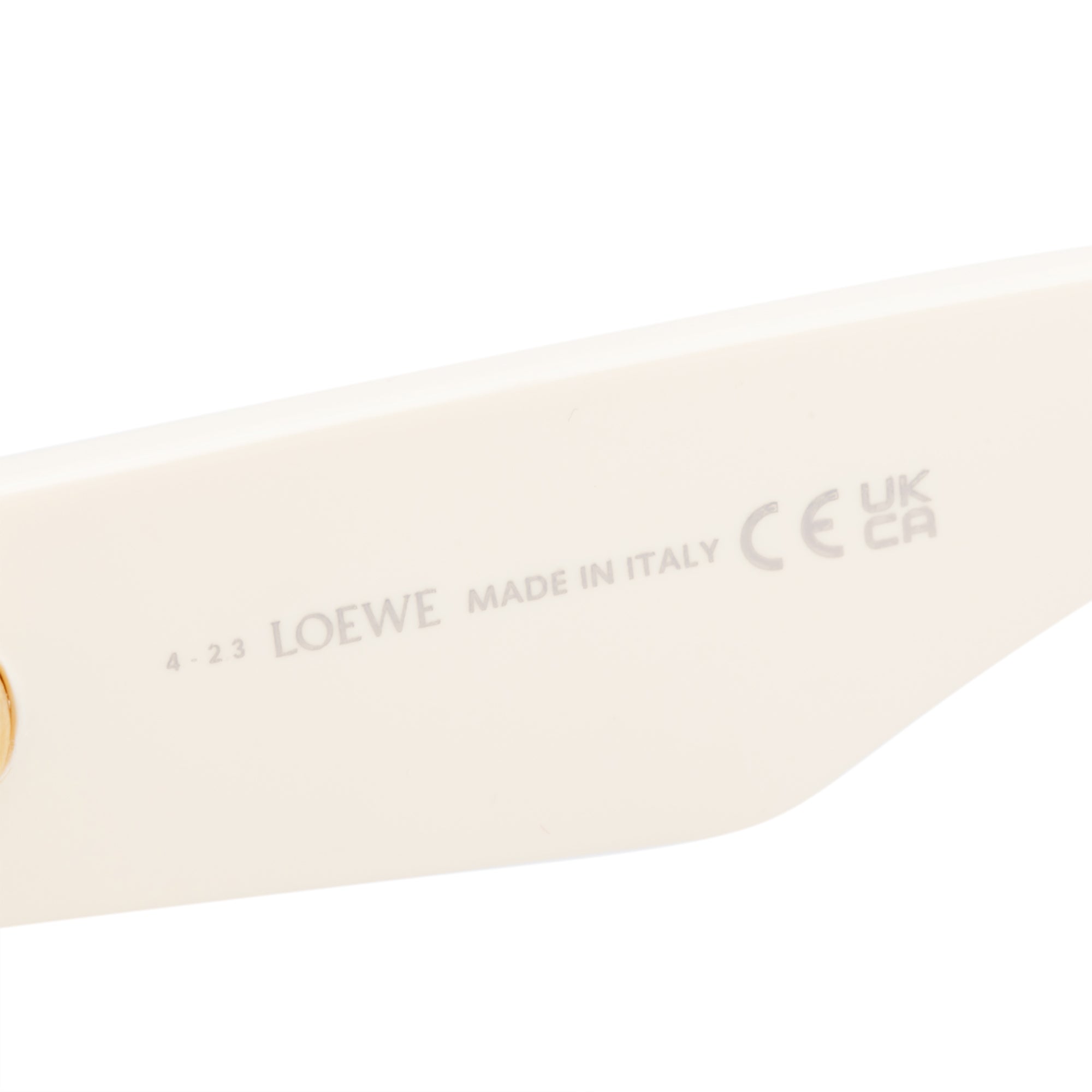 Loewe LW40101I White Acetate Rectangular Sunglasses w/ Case