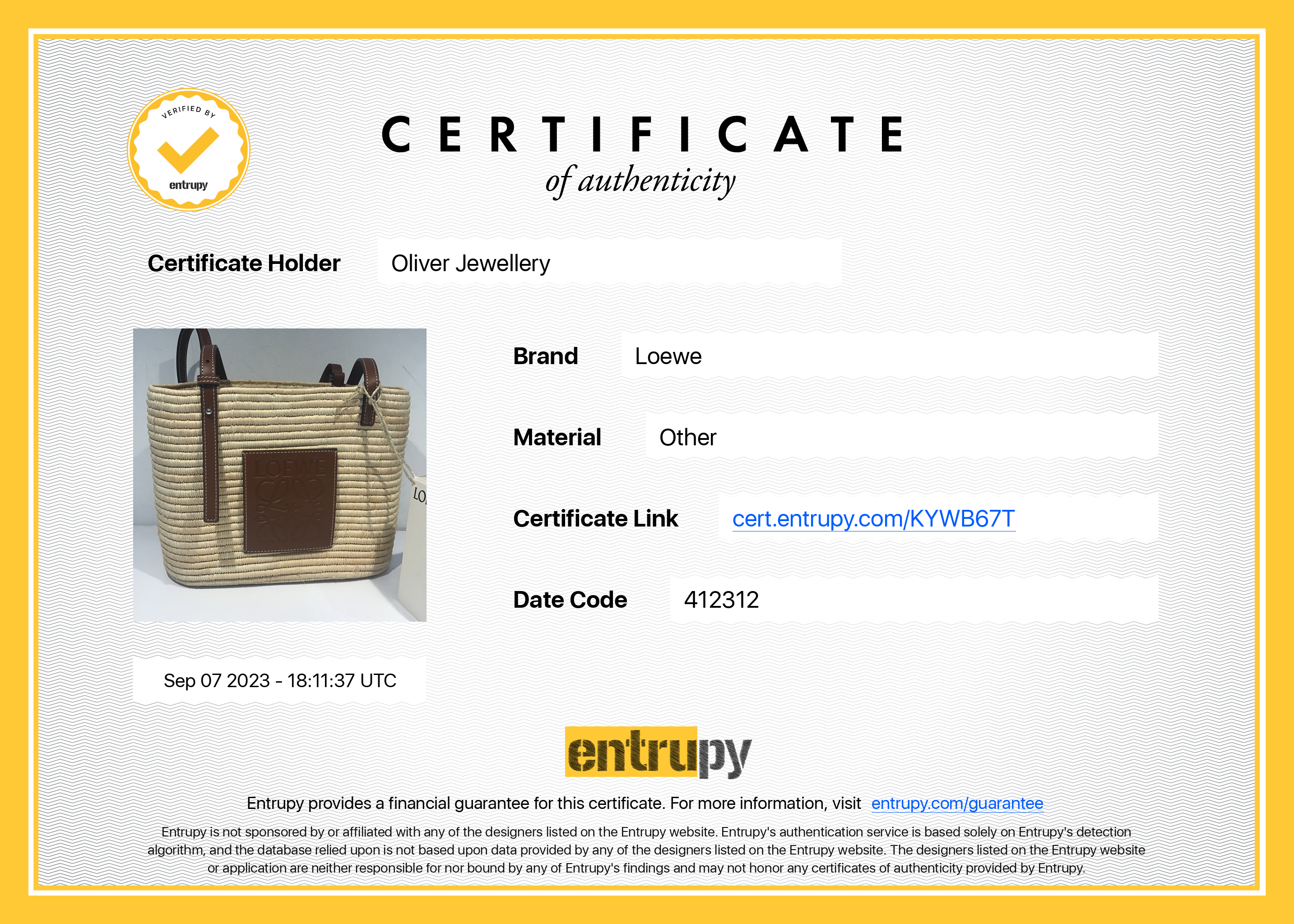 Loewe Neutral Raffia Small Square Basket Bag