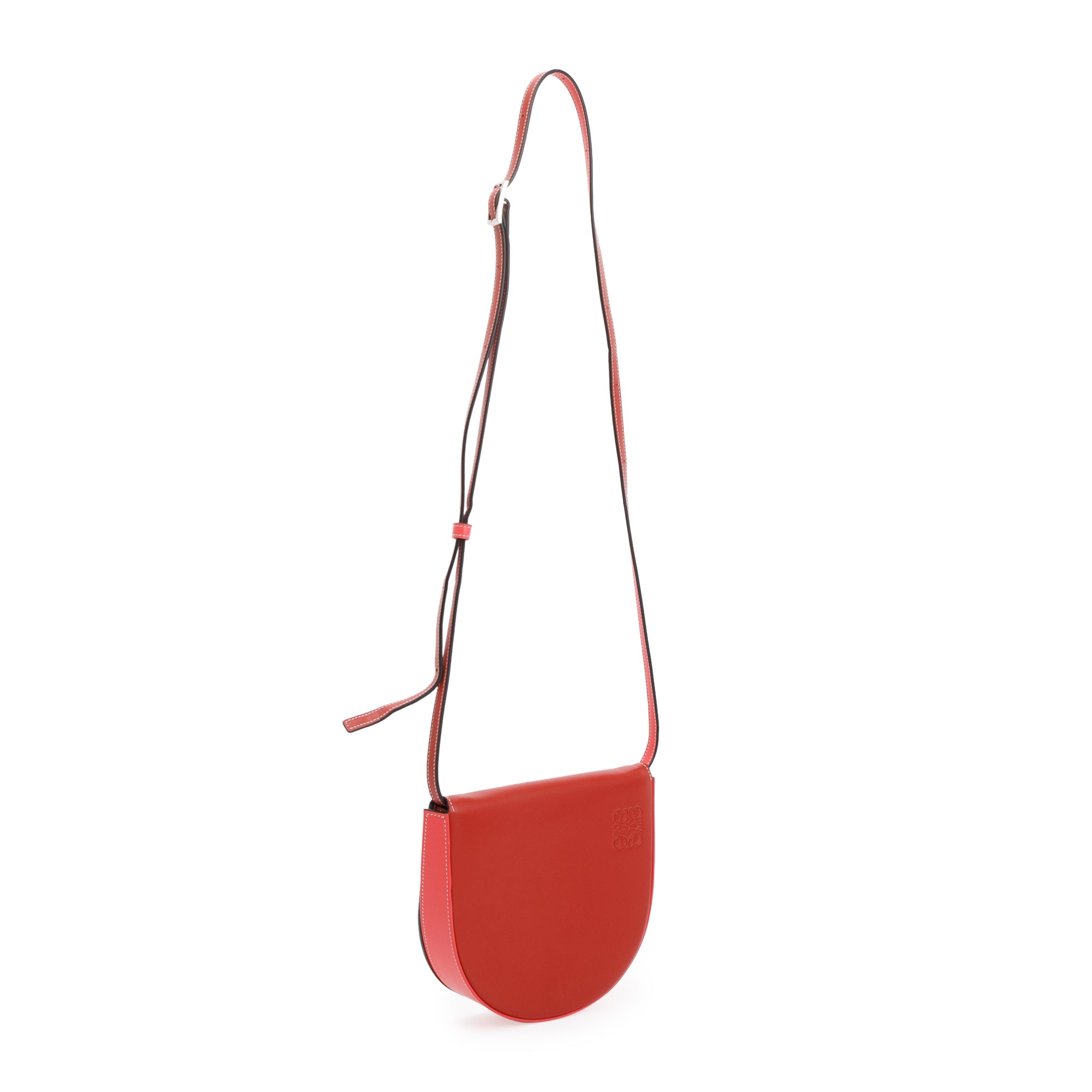 Loewe Red Calfskin Leather Heel Crossbody Bag