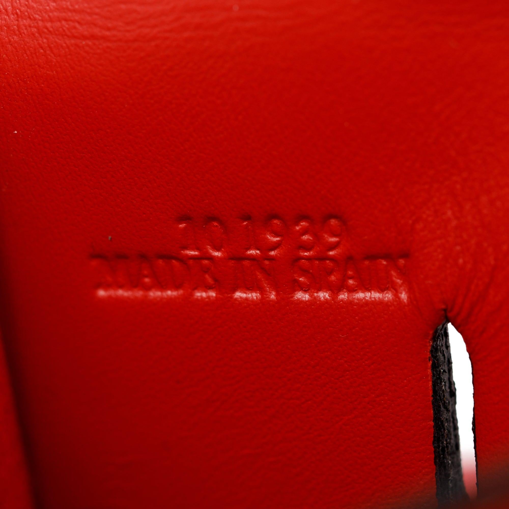 Loewe Red Calfskin Leather Heel Crossbody Bag