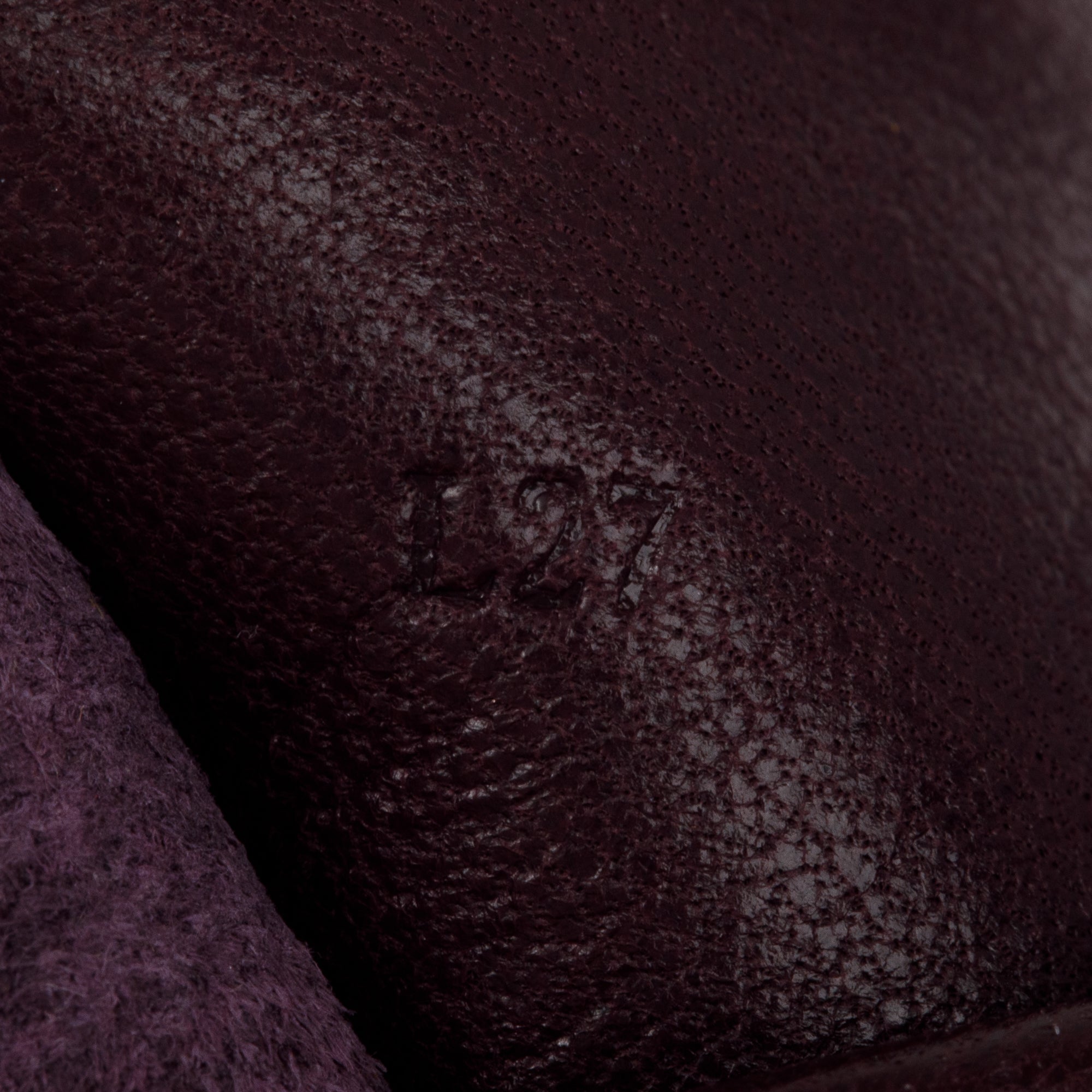 Loewe Vintage Burgundy Lambskin Leather Bifold Coin Wallet