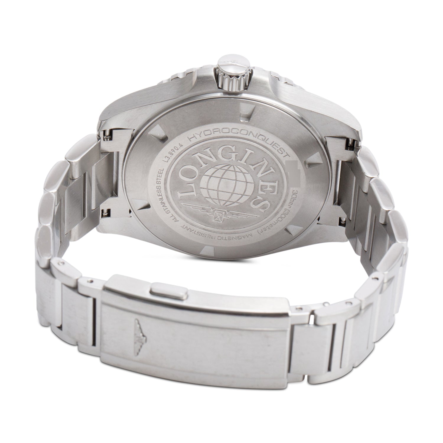 59973 Longines 2024 Stainless Steel HydroConquest 43 MM GMT Automatic Watch ...