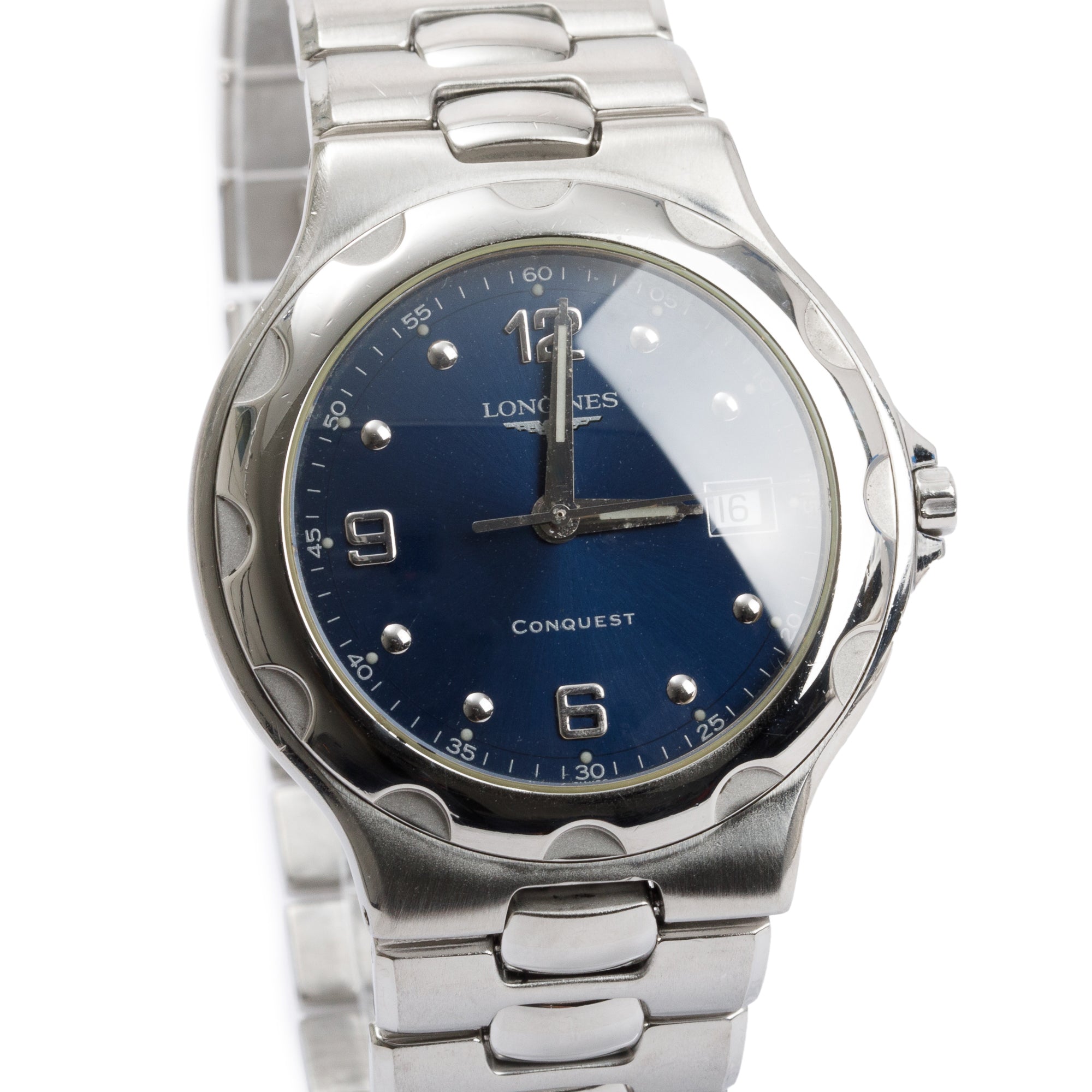 Longines Stainless Steel Conquest 37 MM Quartz Watch