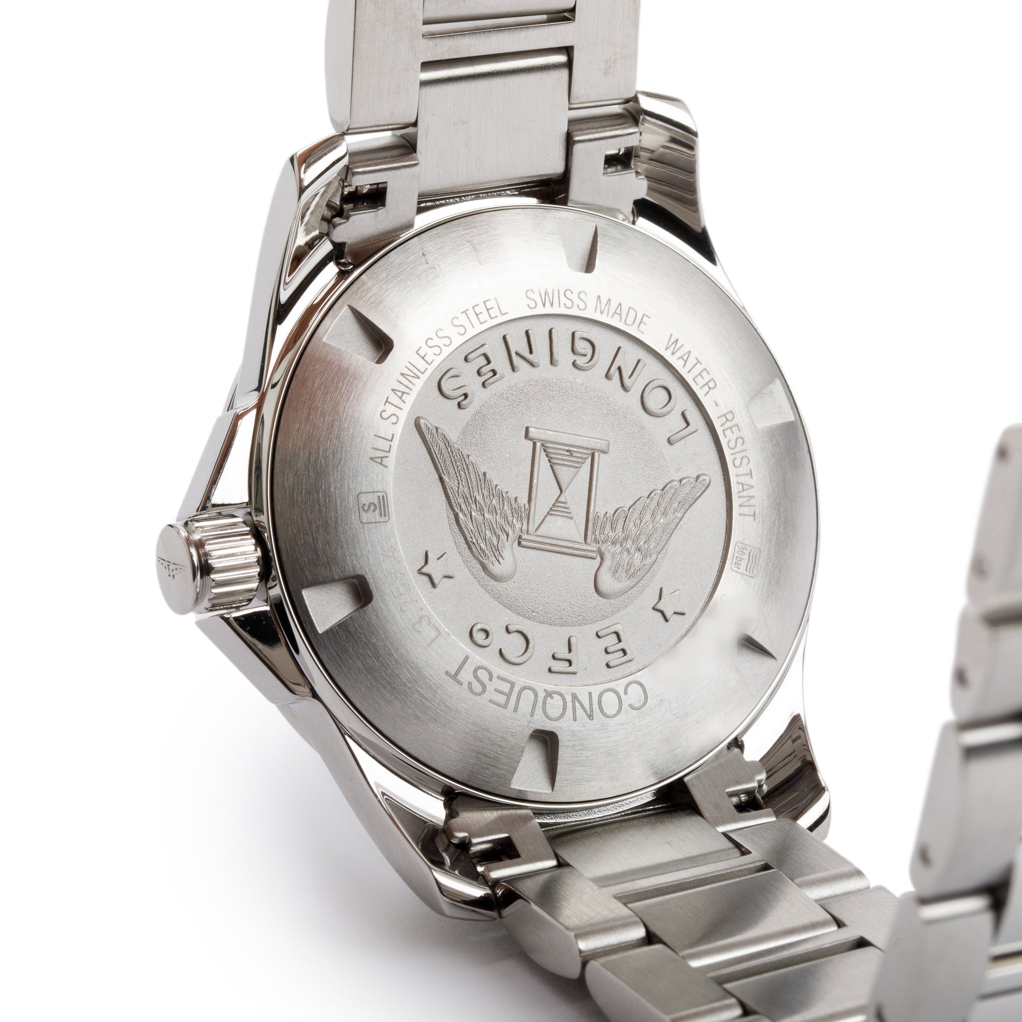 Longines Stainless Steel Conquest 41 MM Watch w/ Box & Papers