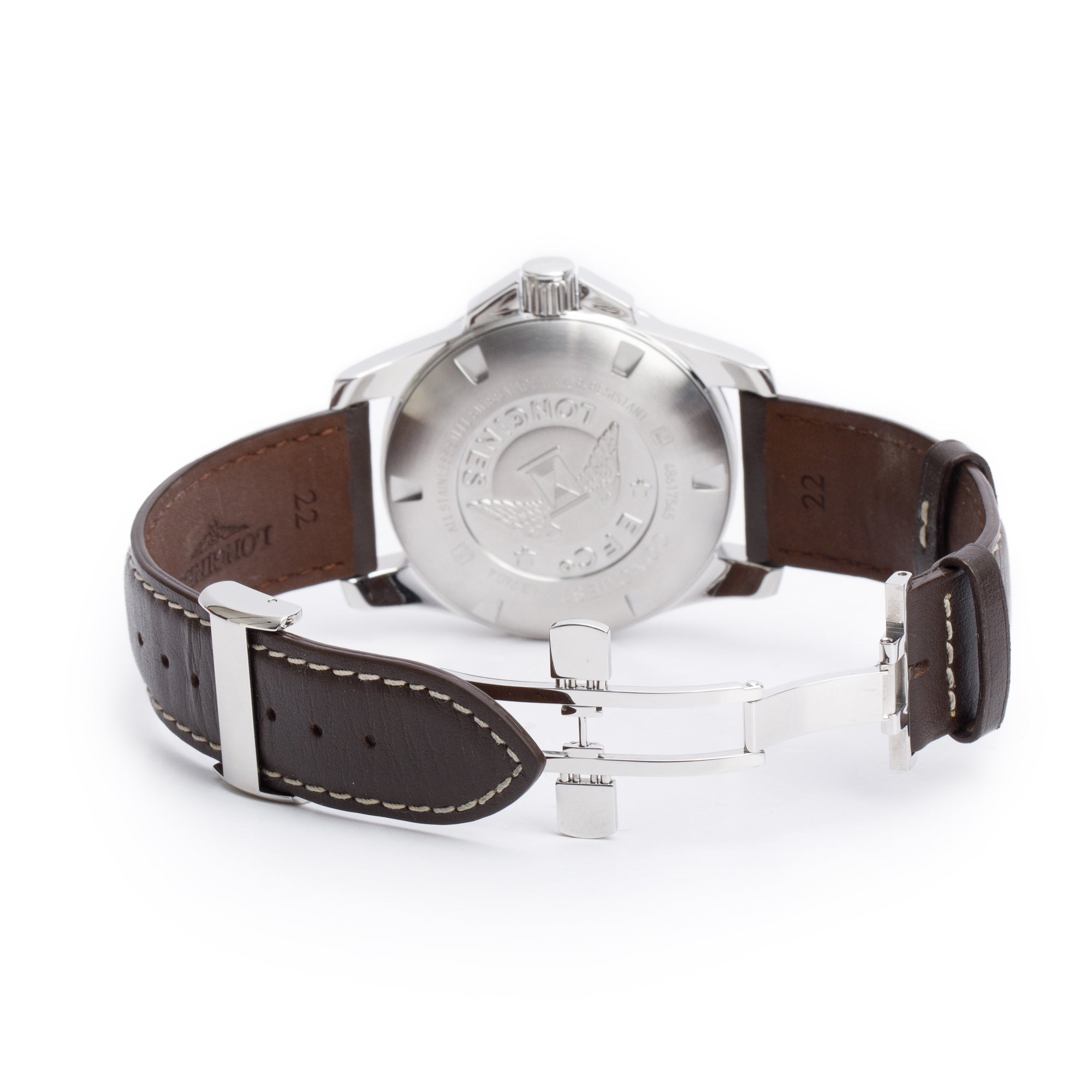 Longines Stainless Steel Conquest 43 MM Quartz Watch w/ Box