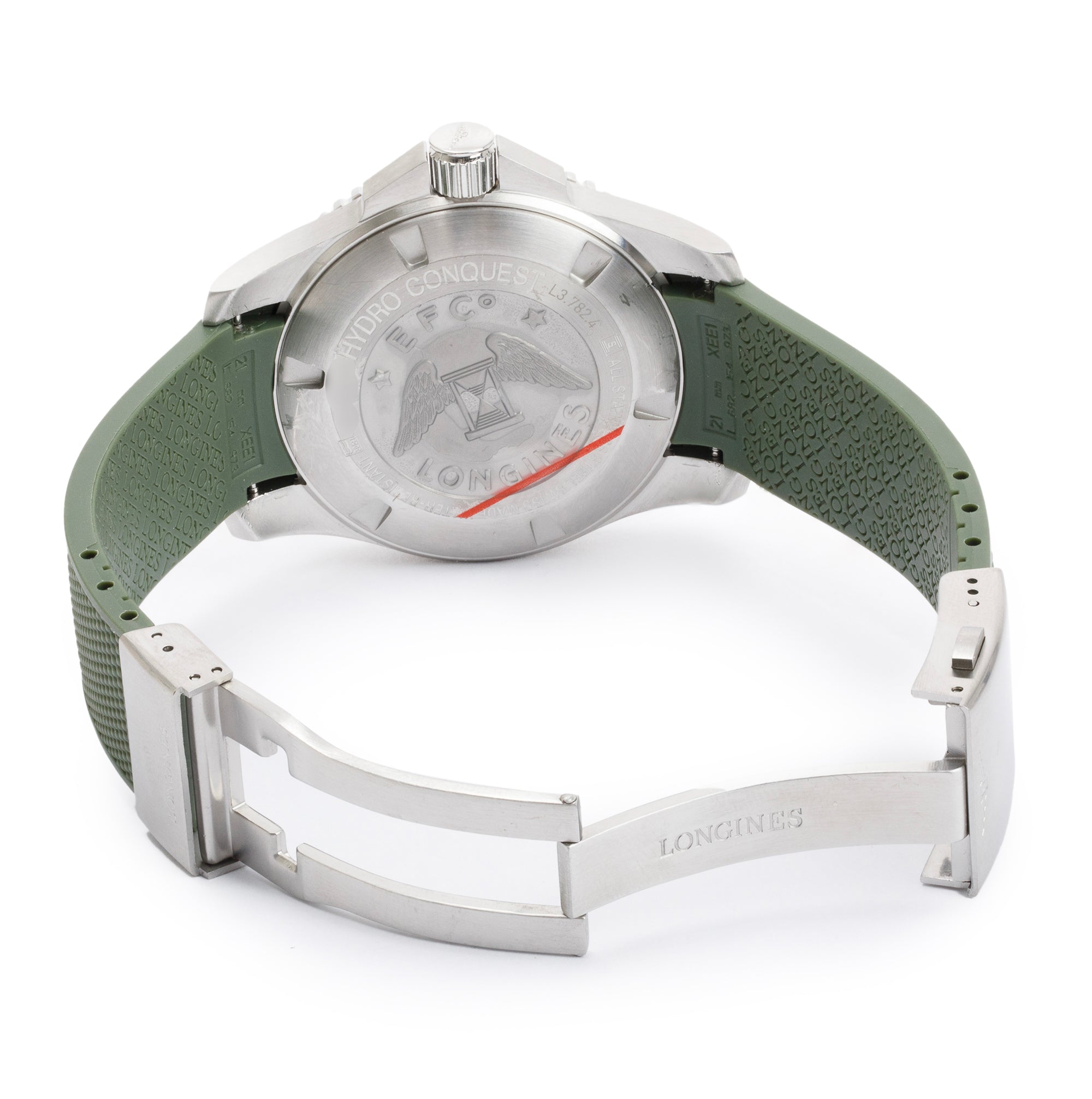 Longines Stainless Steel HydroConquest 43 MM Automatic Watch w/ Box, Papers, Extra Strap