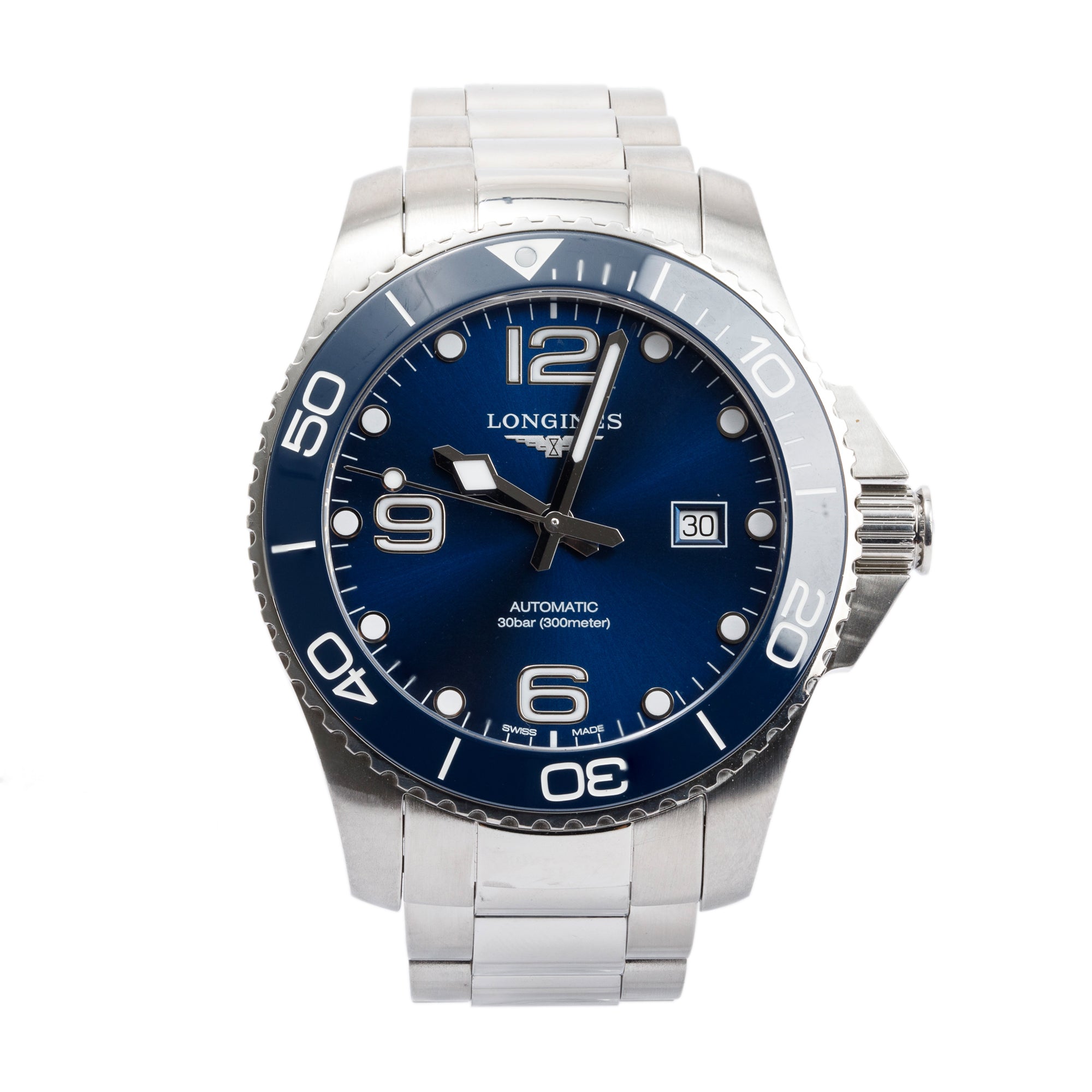 Longines Stainless Steel HydroConquest 43 MM Automatic Watch