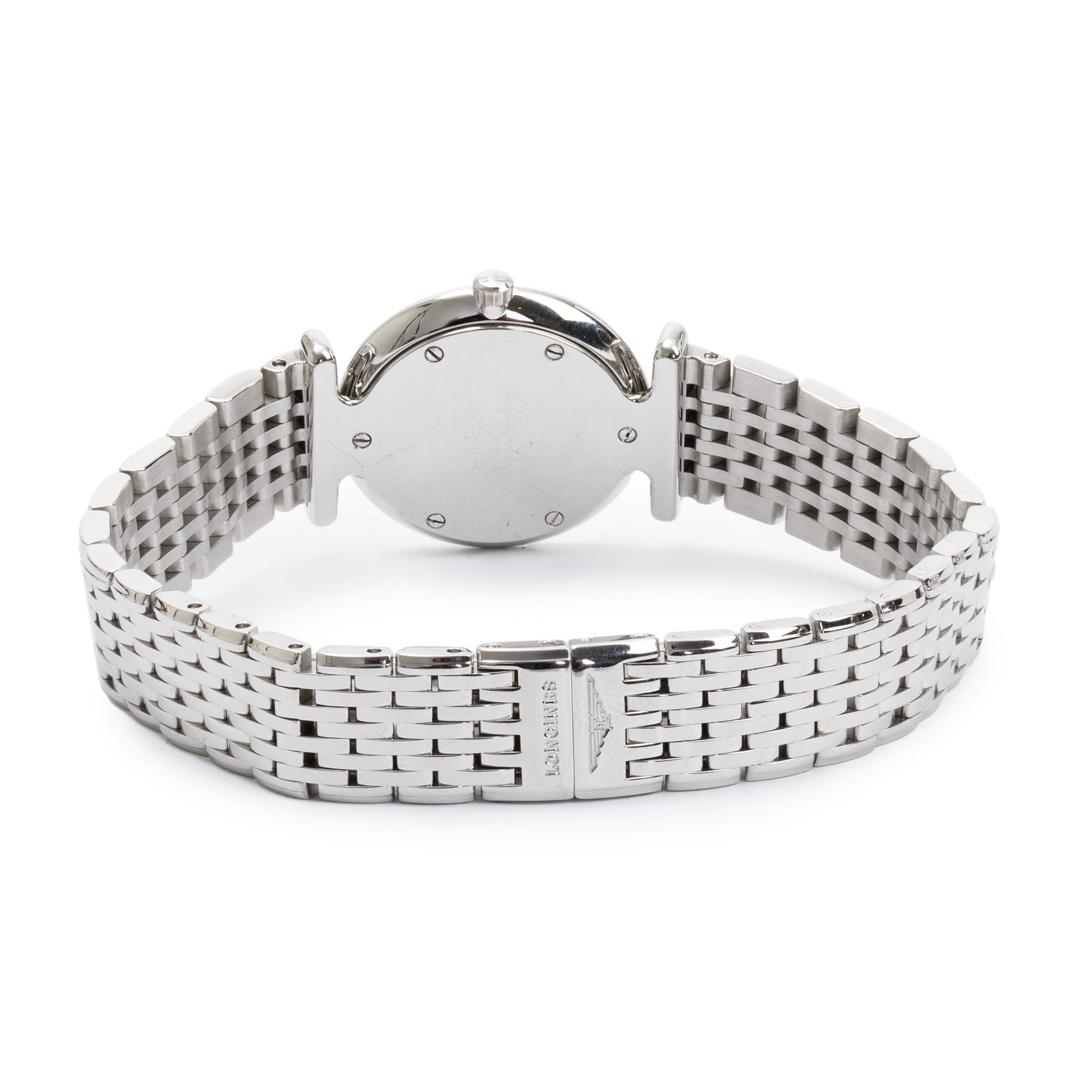 Longines Stainless Steel La Grande Diamond Bezel 24 MM Classique Watch