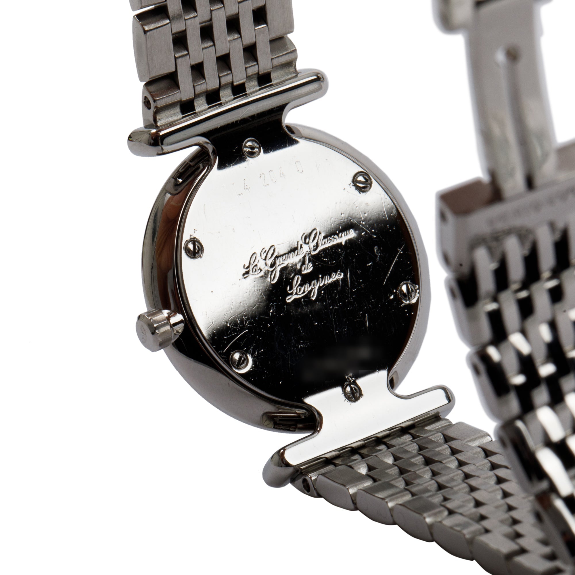 Longines Stainless Steel La Grande Diamond Bezel 24 MM Classique Watch