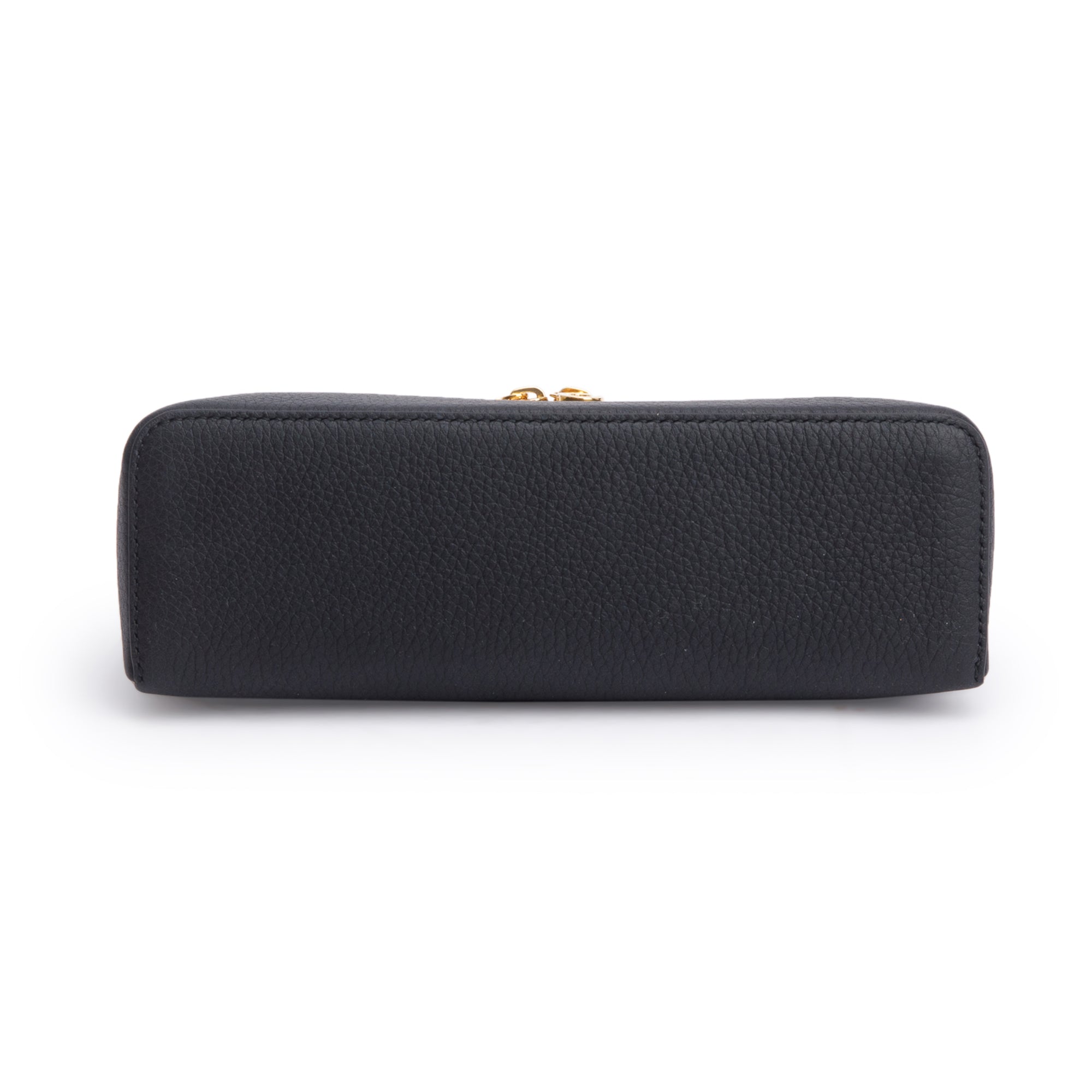 Loro Piana 2025 Black Grained Calfskin Leather Extra Pocket L19