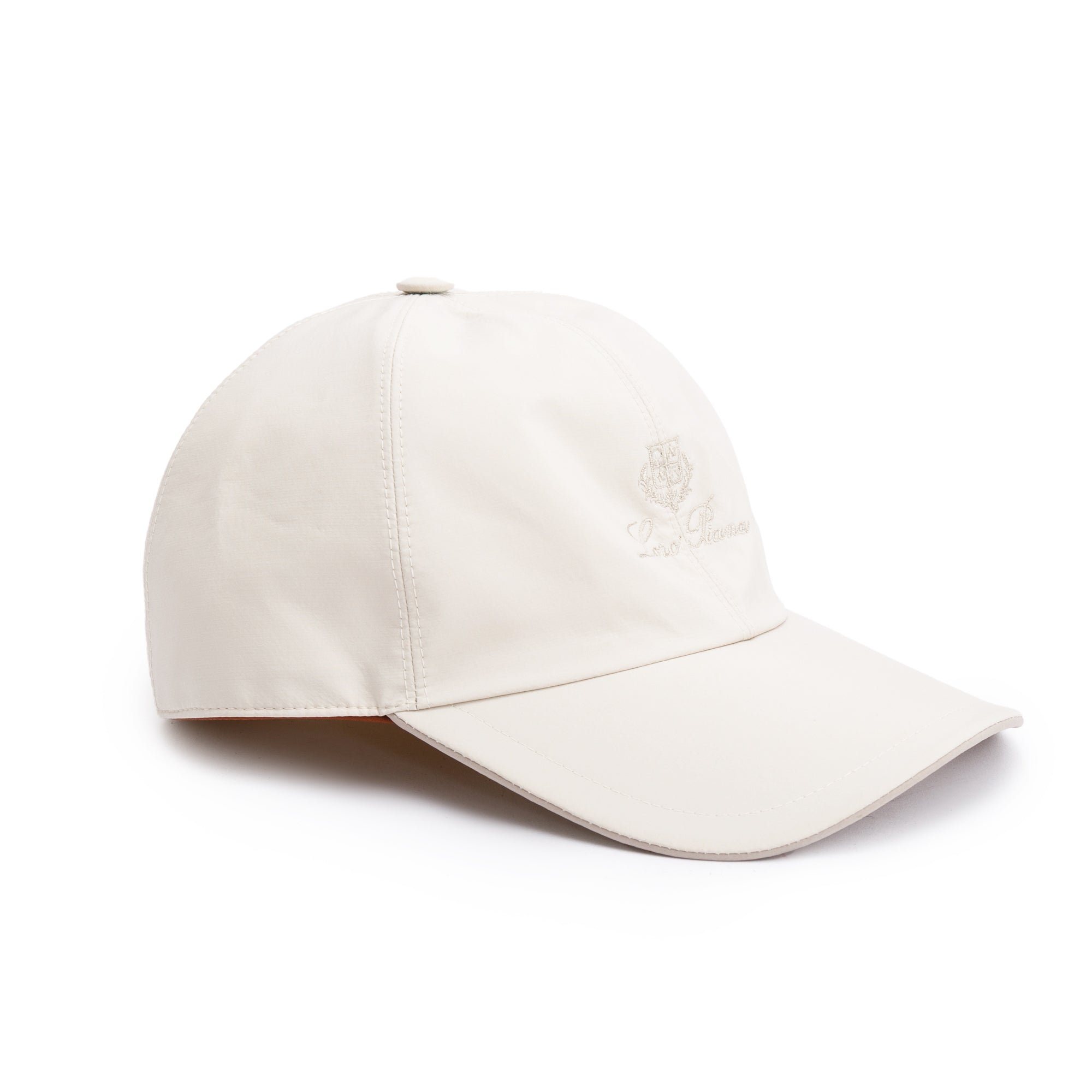 Loro Piana Ivory Microfiber Baseball Cap, Size M