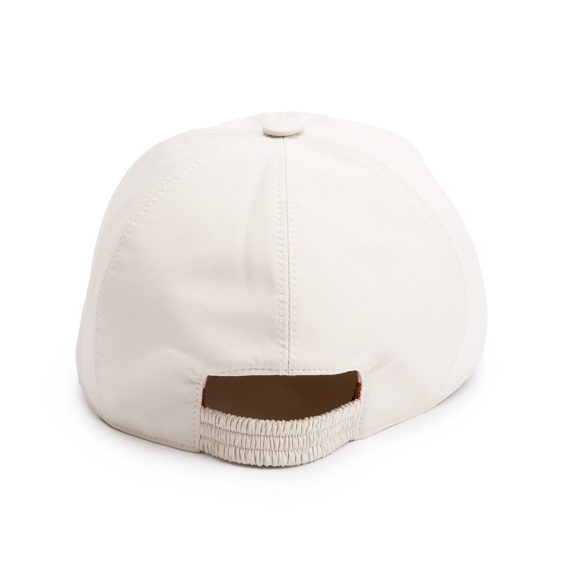 Loro Piana Ivory Microfiber Baseball Cap, Size M