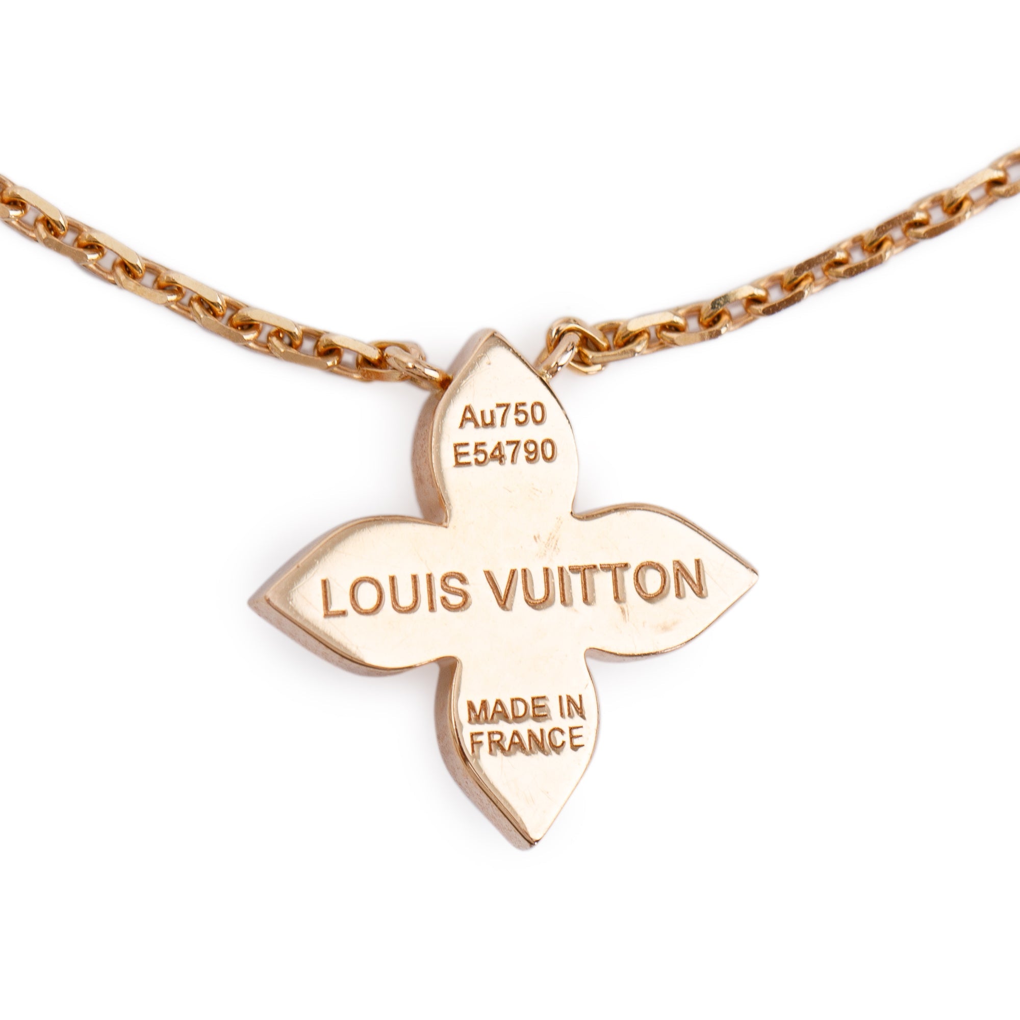 Louis Vuitton 18k Rose Gold Diamond Idylle Blossom Pendant Necklace w/ Box