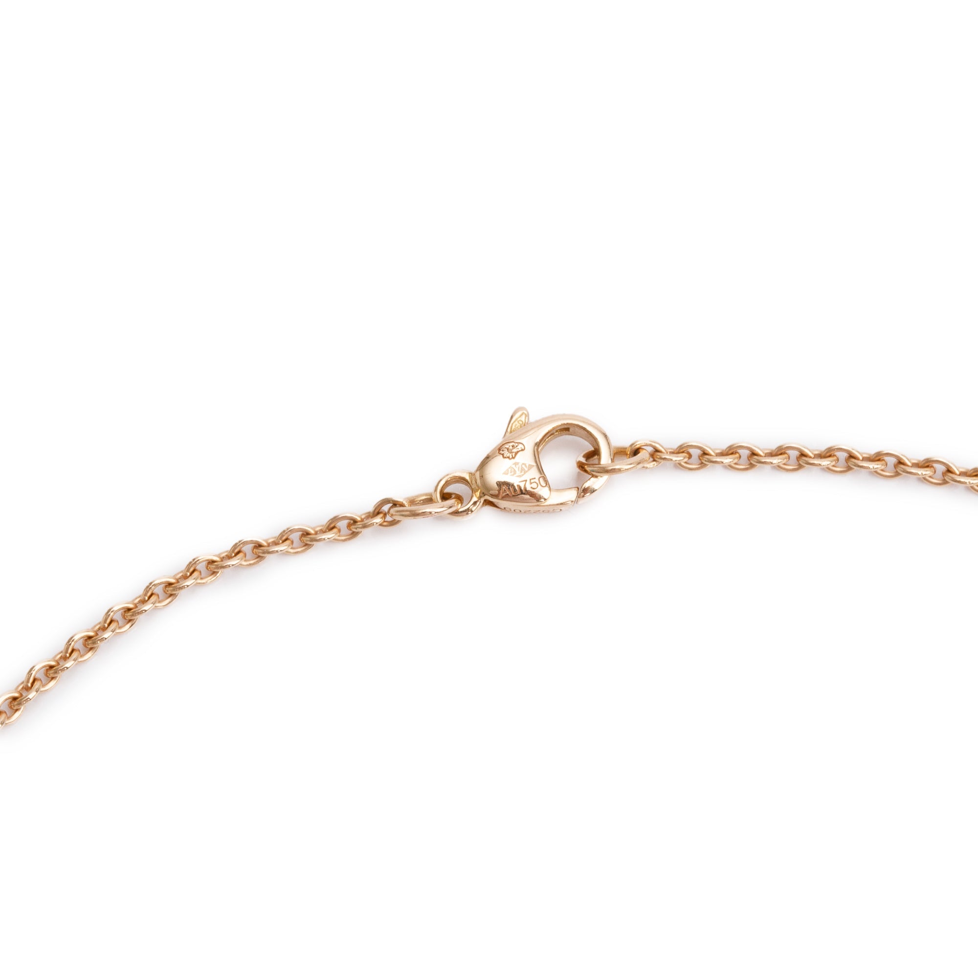 Louis Vuitton 18k Rose Gold & White Mother of Pearl Color Blossom Sun Pendant Necklace w/ Box