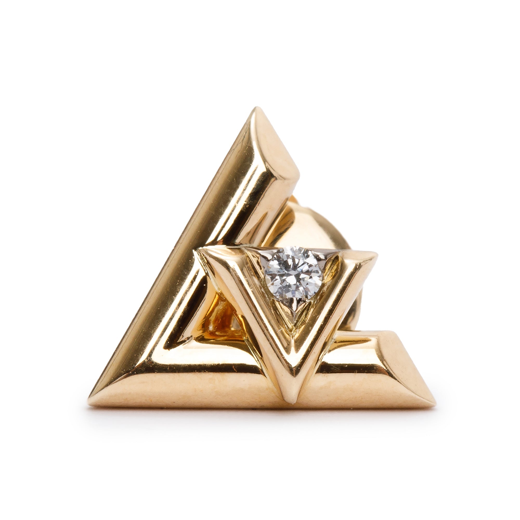 Louis Vuitton 18k Gold and Diamond Volt Earrings XS main image 0