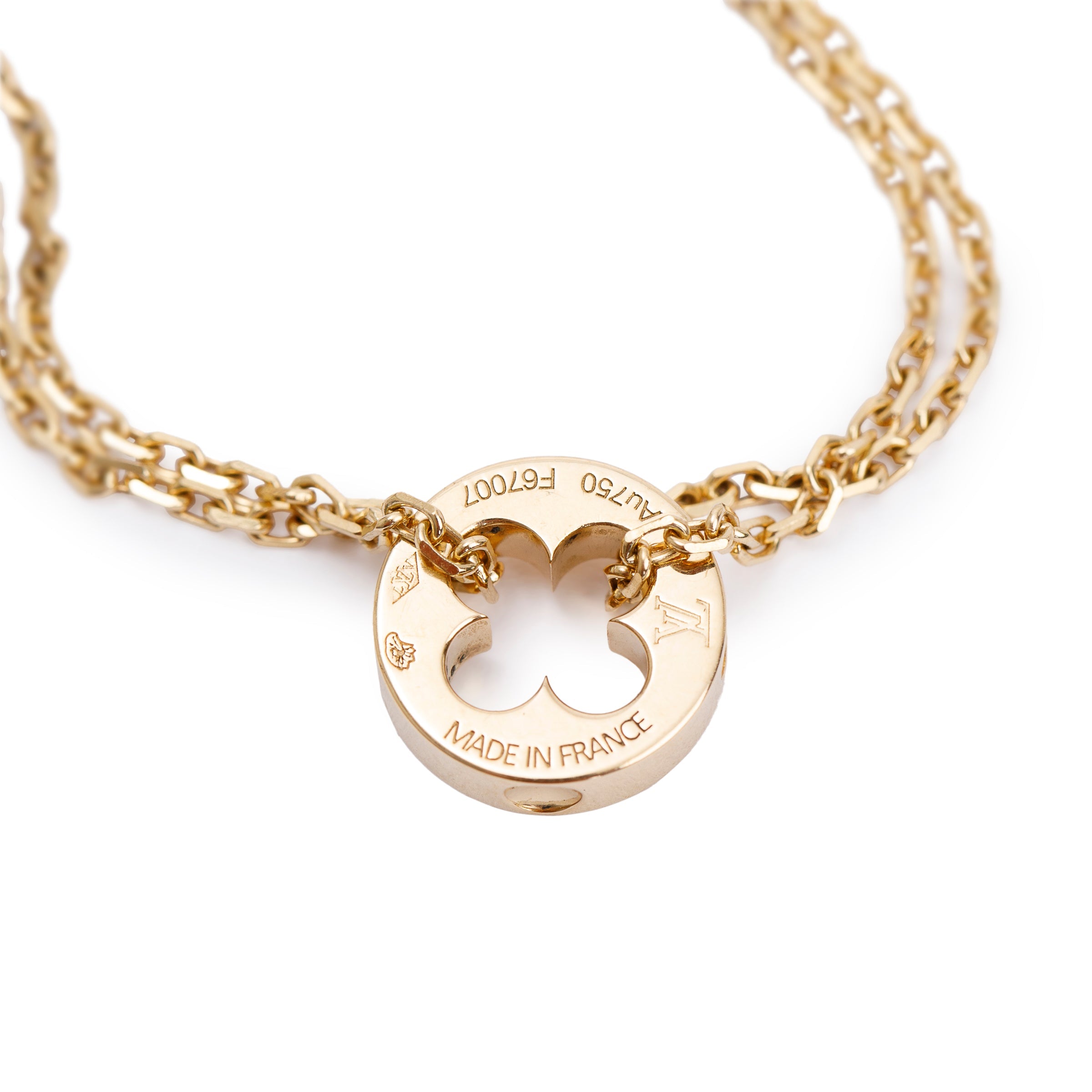 Louis Vuitton 18k Yellow Gold Empreinte Chain Bracelet w/ Box