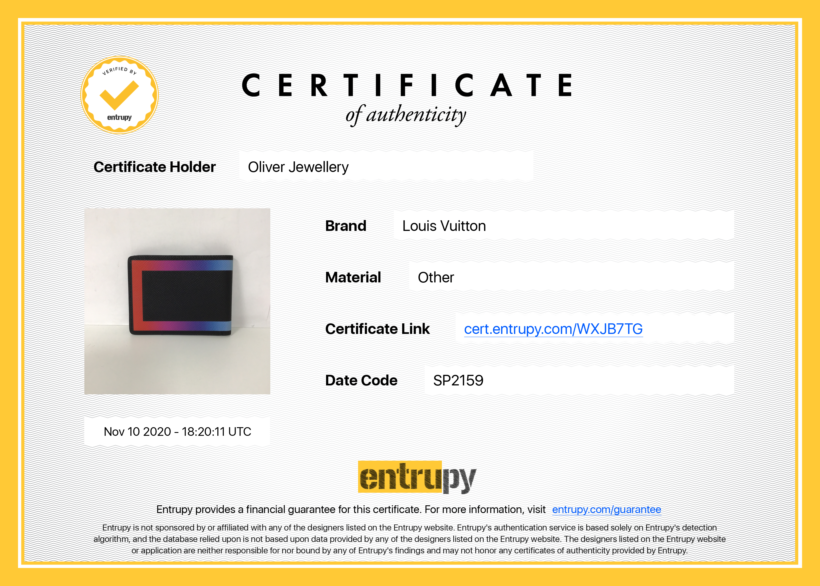 Louis Vuitton 2019 Taiga Leather Rainbow Slender Wallet