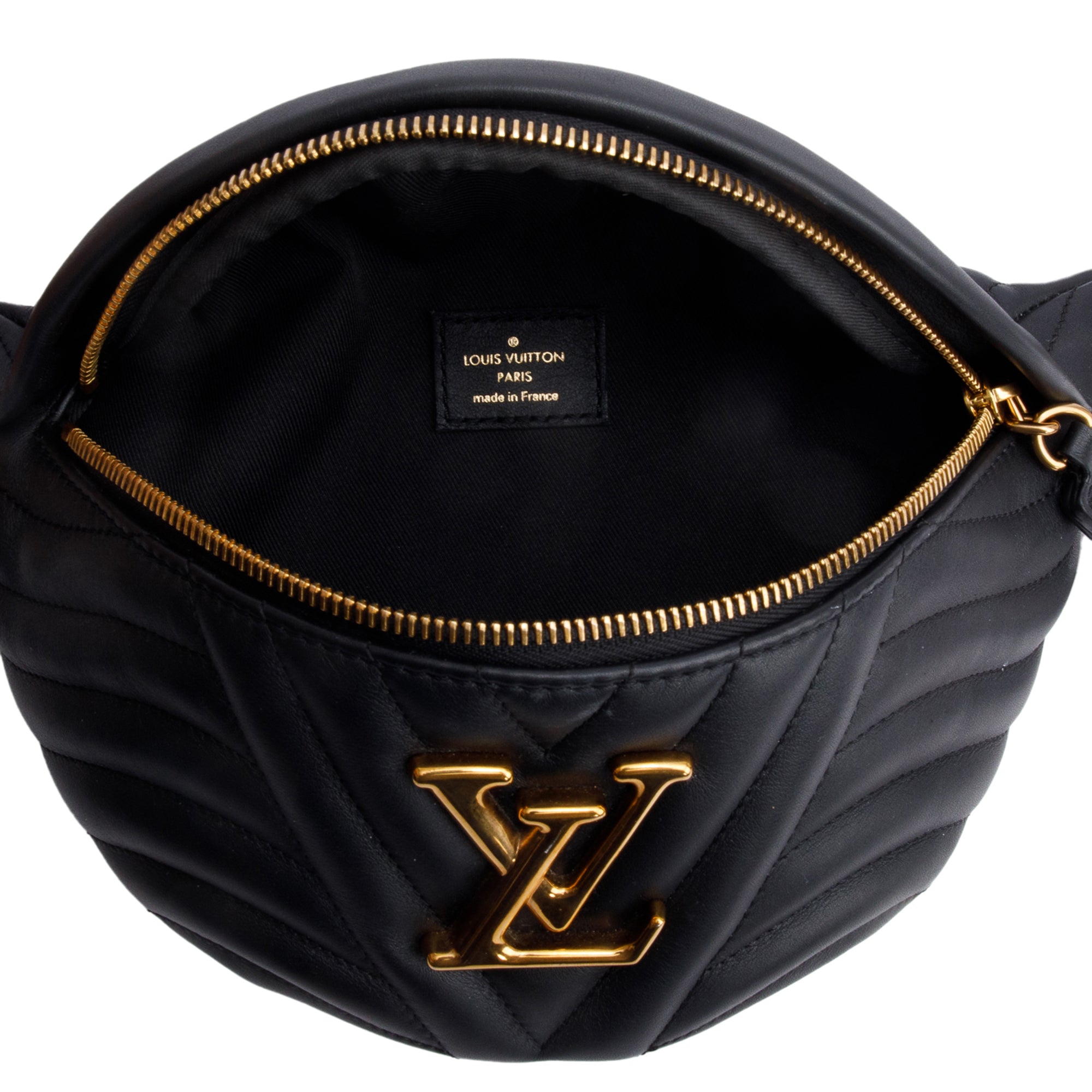 Louis Vuitton 2020 Black Cowhide Leather New Wave Belt Bag