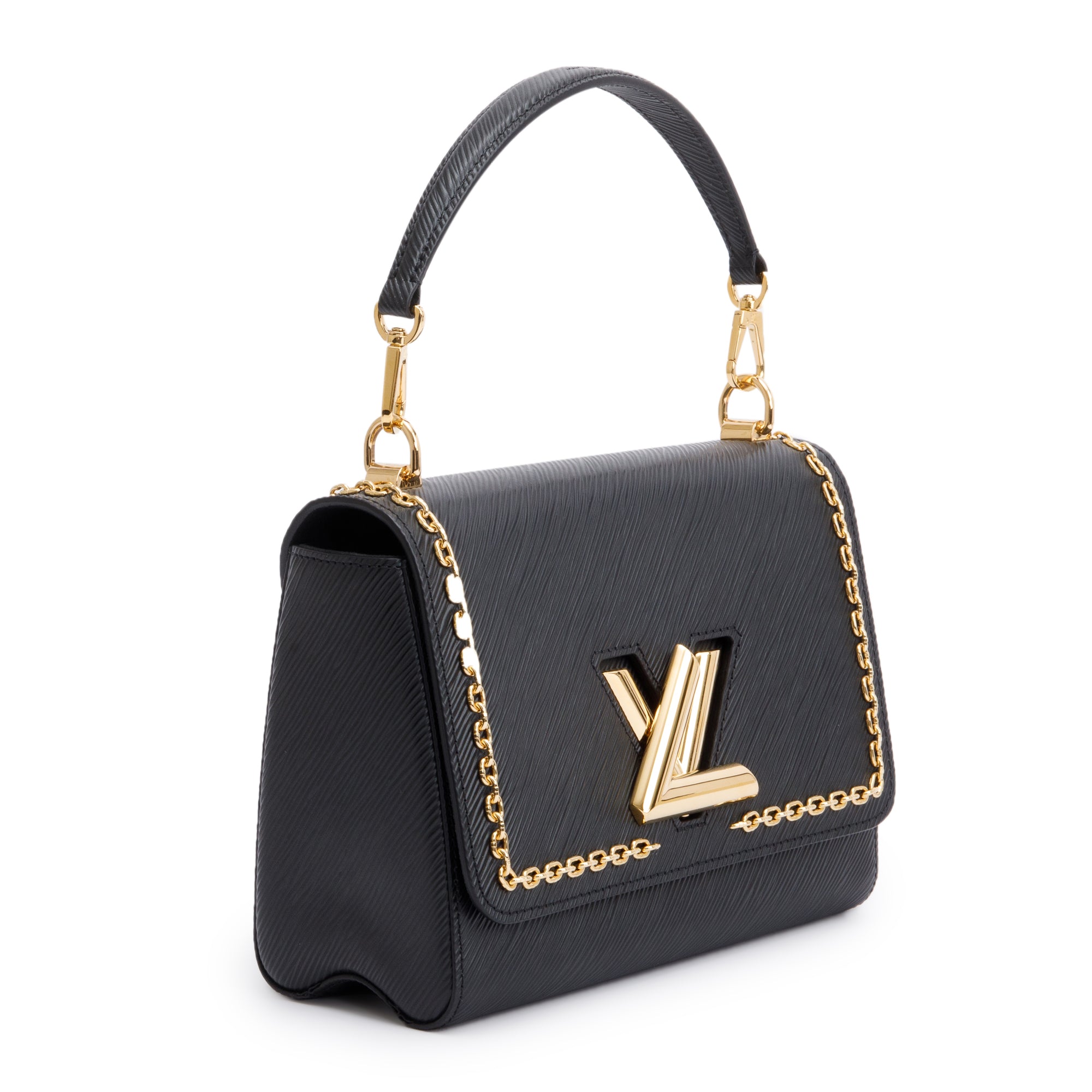 Louis Vuitton 2020 Black Epi Leather Twist MM Bag
