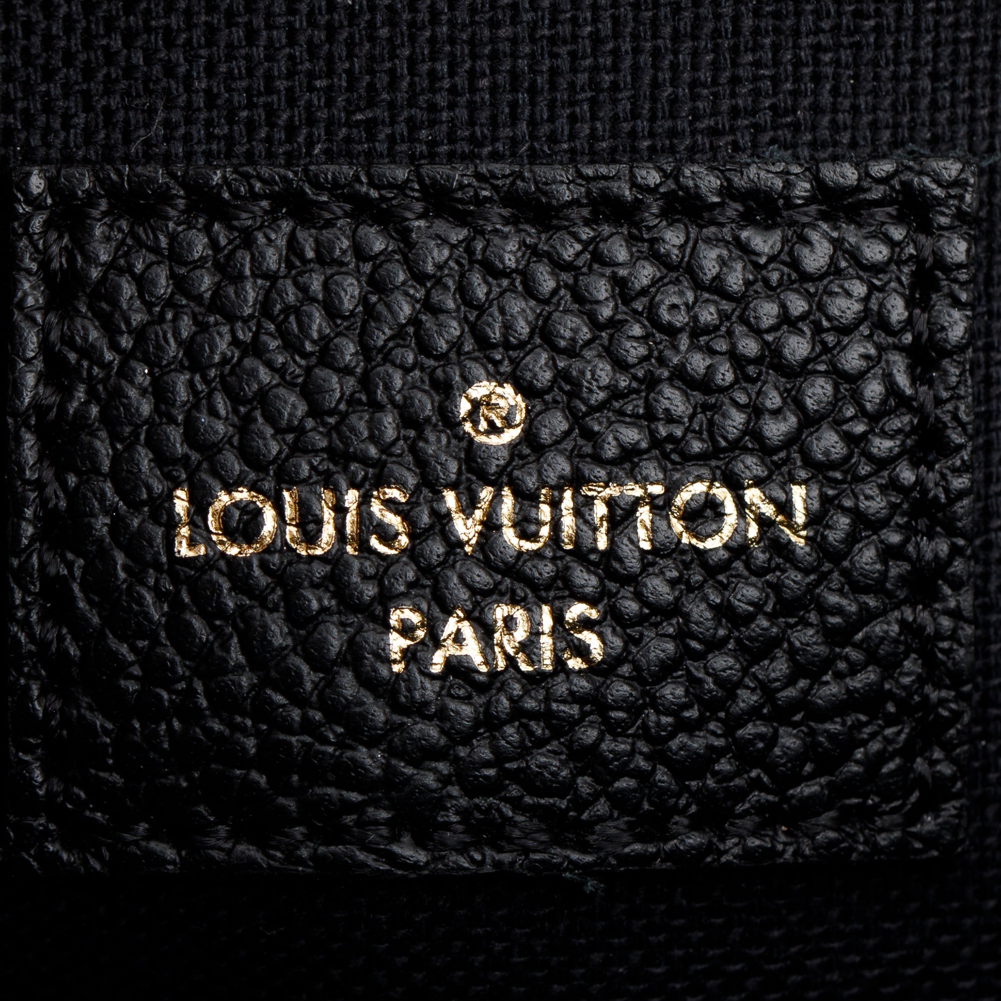 Louis Vuitton 2020 Black Monogram Empreinte Felicie Pochette Bag w/ Box