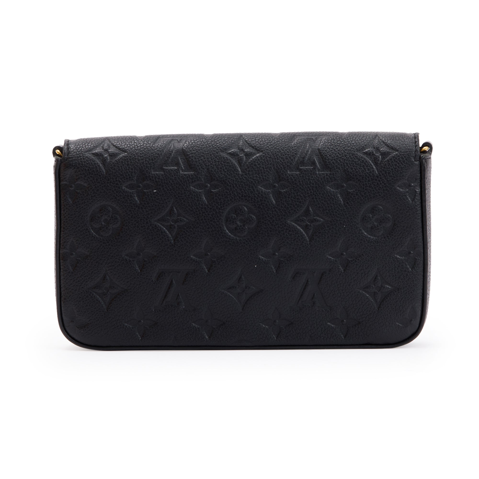 Louis Vuitton 2020 Black Monogram Empreinte Felicie Pochette Bag w/ Box