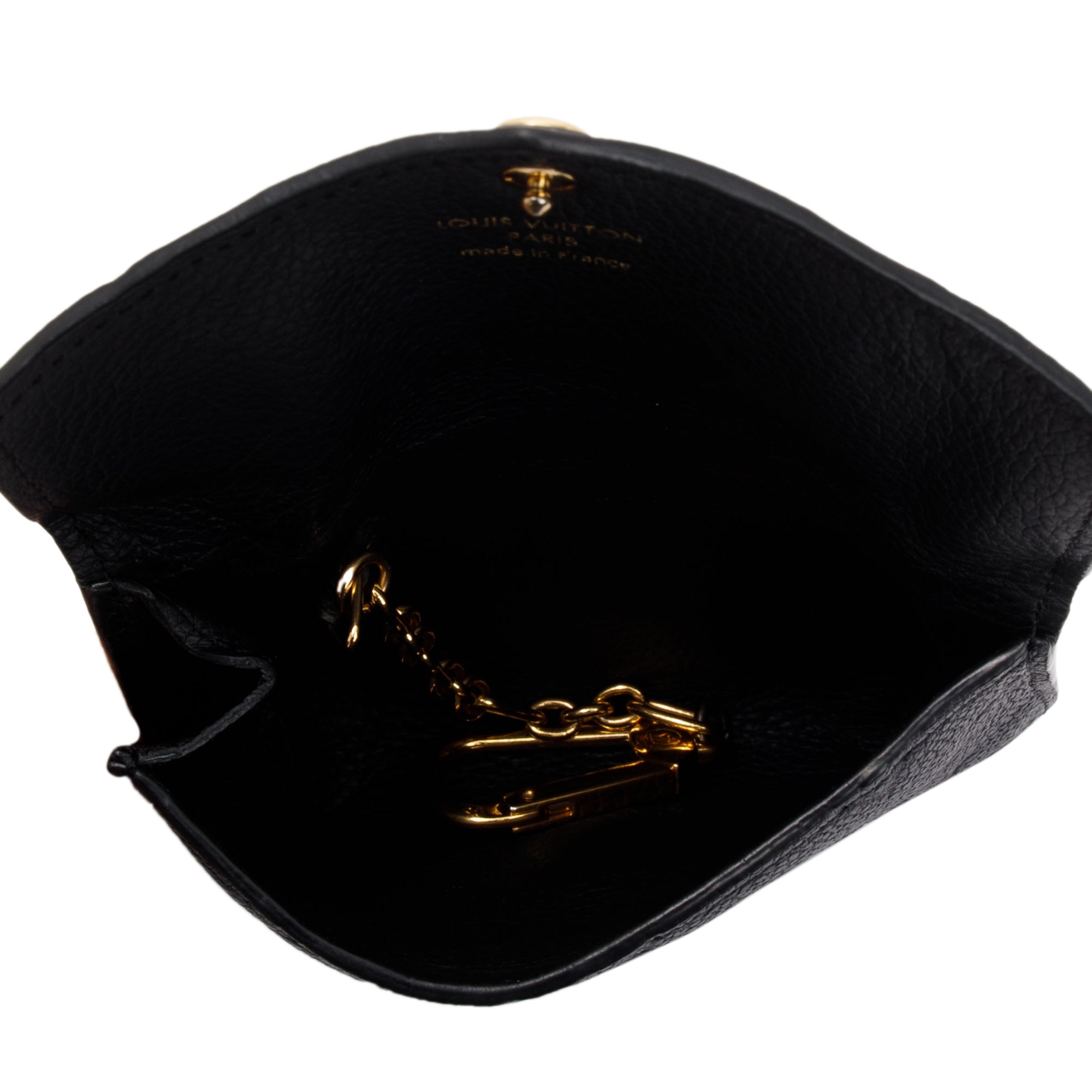 Louis Vuitton 2020 Black Monogram Empreinte Key Pouch