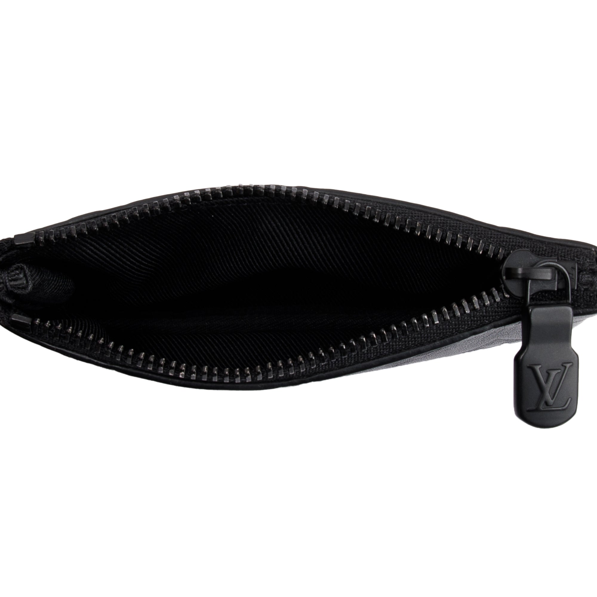 Louis Vuitton 2020 Black Monogram Shadow Embossed Calfskin Leather Duo Messenger Bag