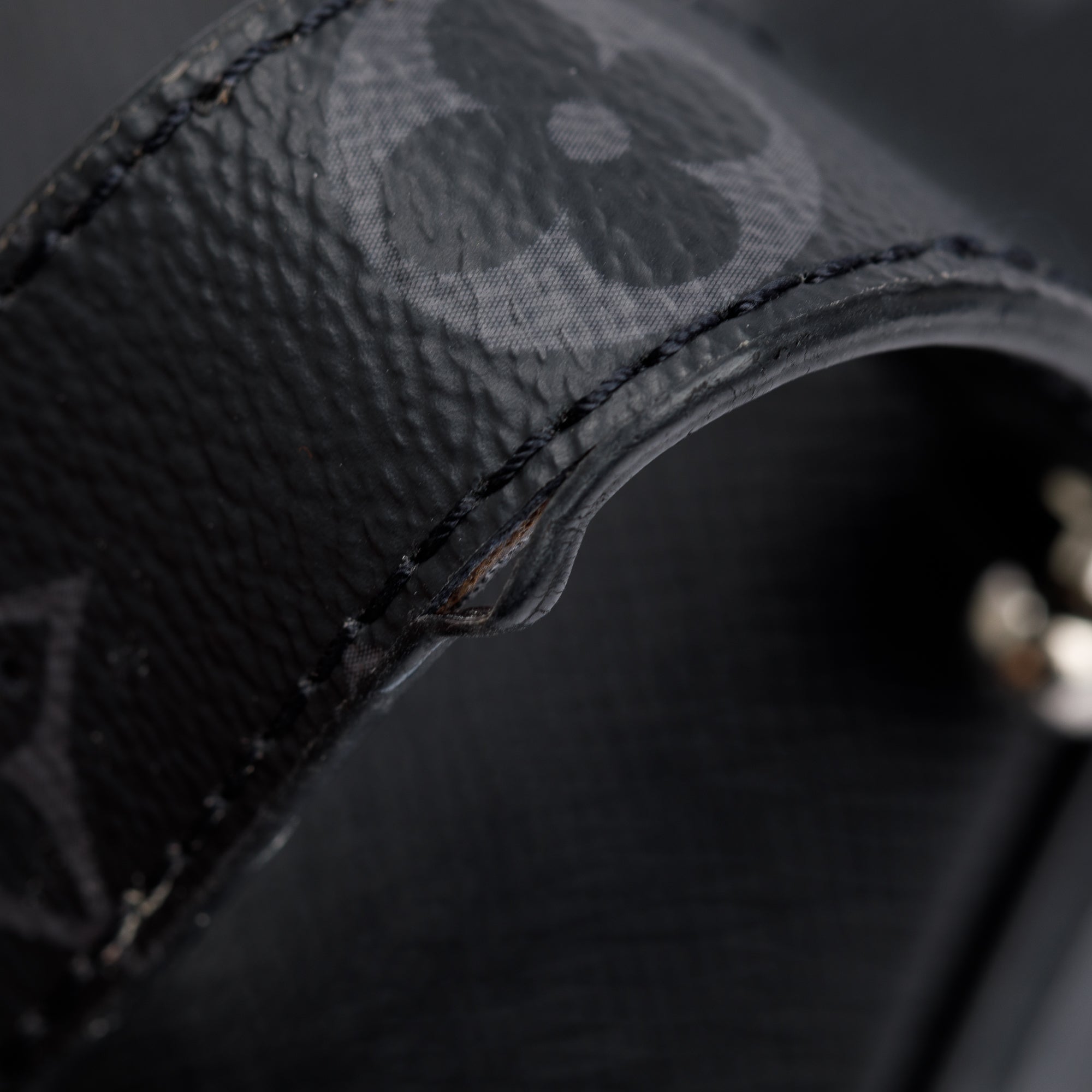 Louis Vuitton 2020 Black Monogram Taigarama City Tote w/ Strap