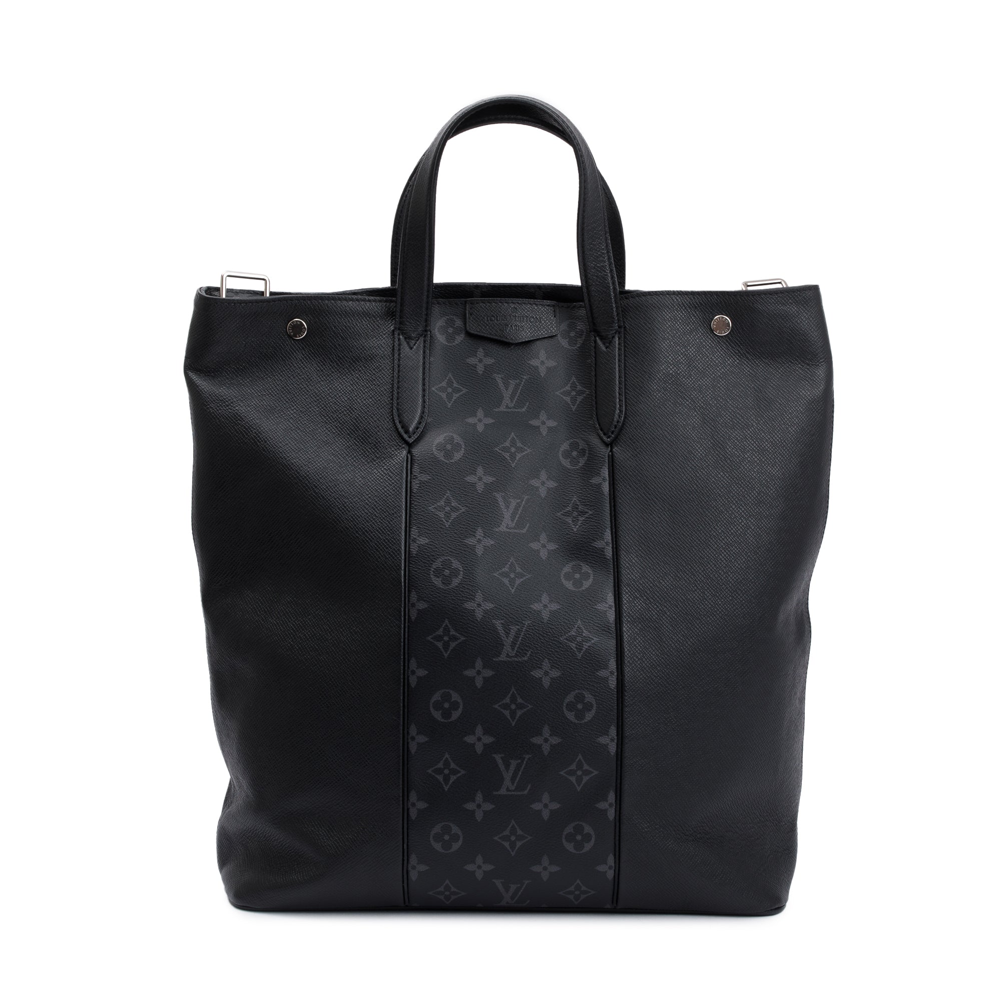 Louis Vuitton 2020 Black Monogram Taigarama City Tote w/ Strap