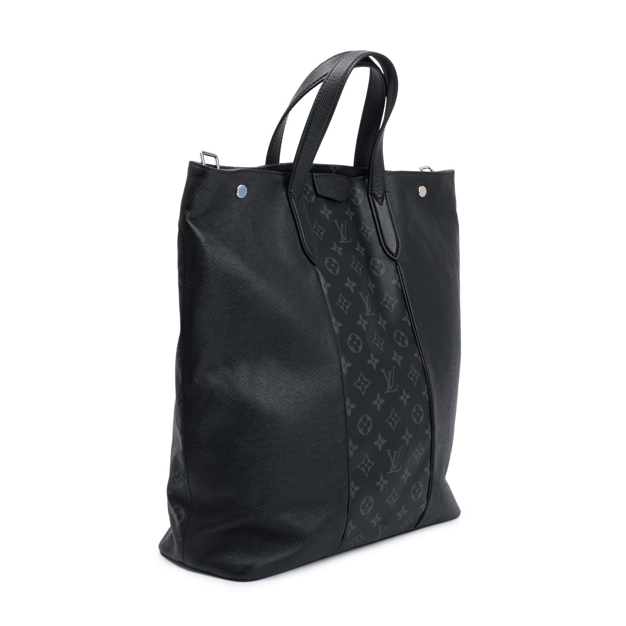 Louis Vuitton 2020 Black Monogram Taigarama City Tote w/ Strap