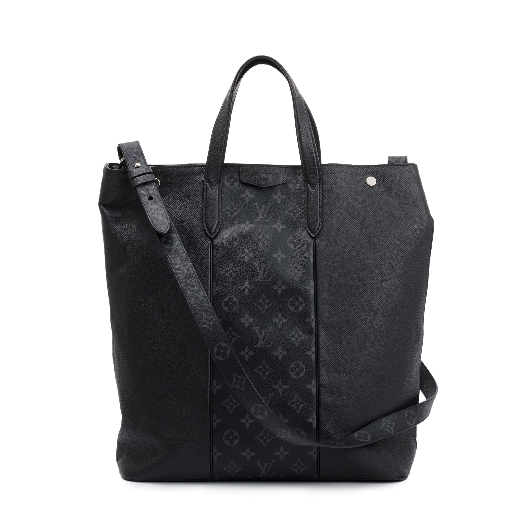 Louis Vuitton 2020 Black Monogram Taigarama City Tote w/ Strap