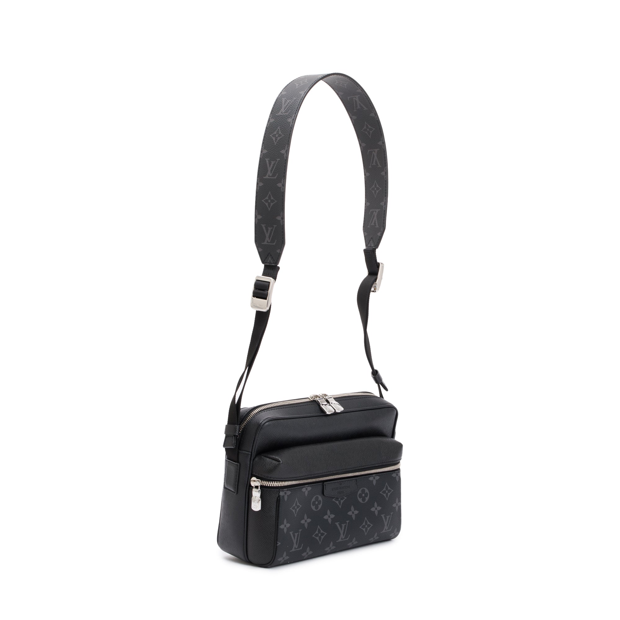 Louis Vuitton 2020 Black Taigarama Outdoor Messenger Bag