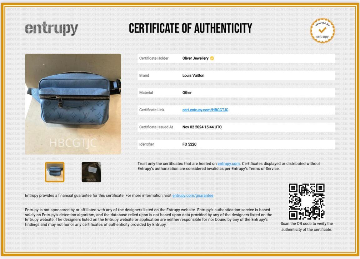 Louis Vuitton 2020 Blue Monogram Taigarama Outdoor Bumbag