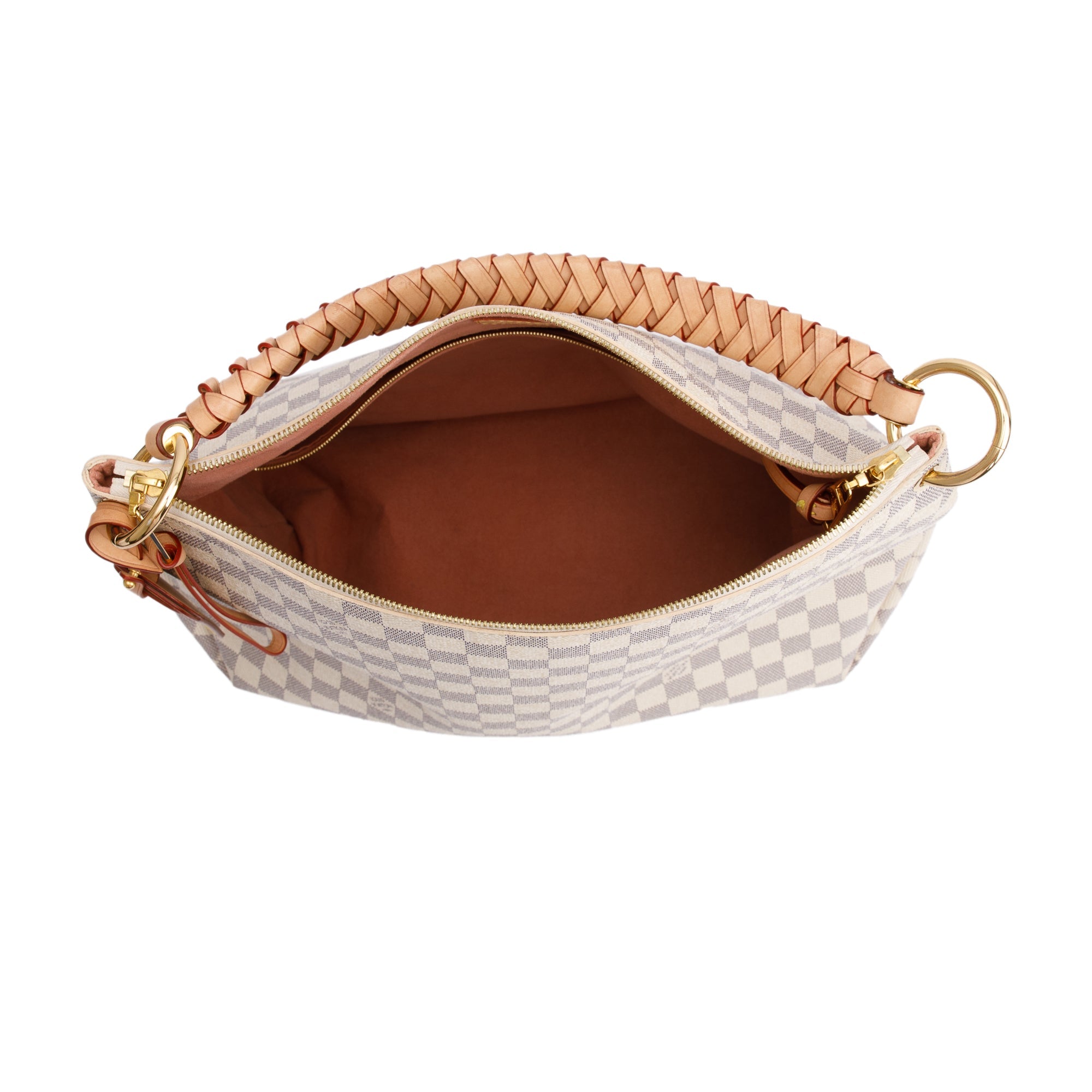 Louis Vuitton 2020 Damier Azur Braided Beaubourg Hobo MM w/ Strap