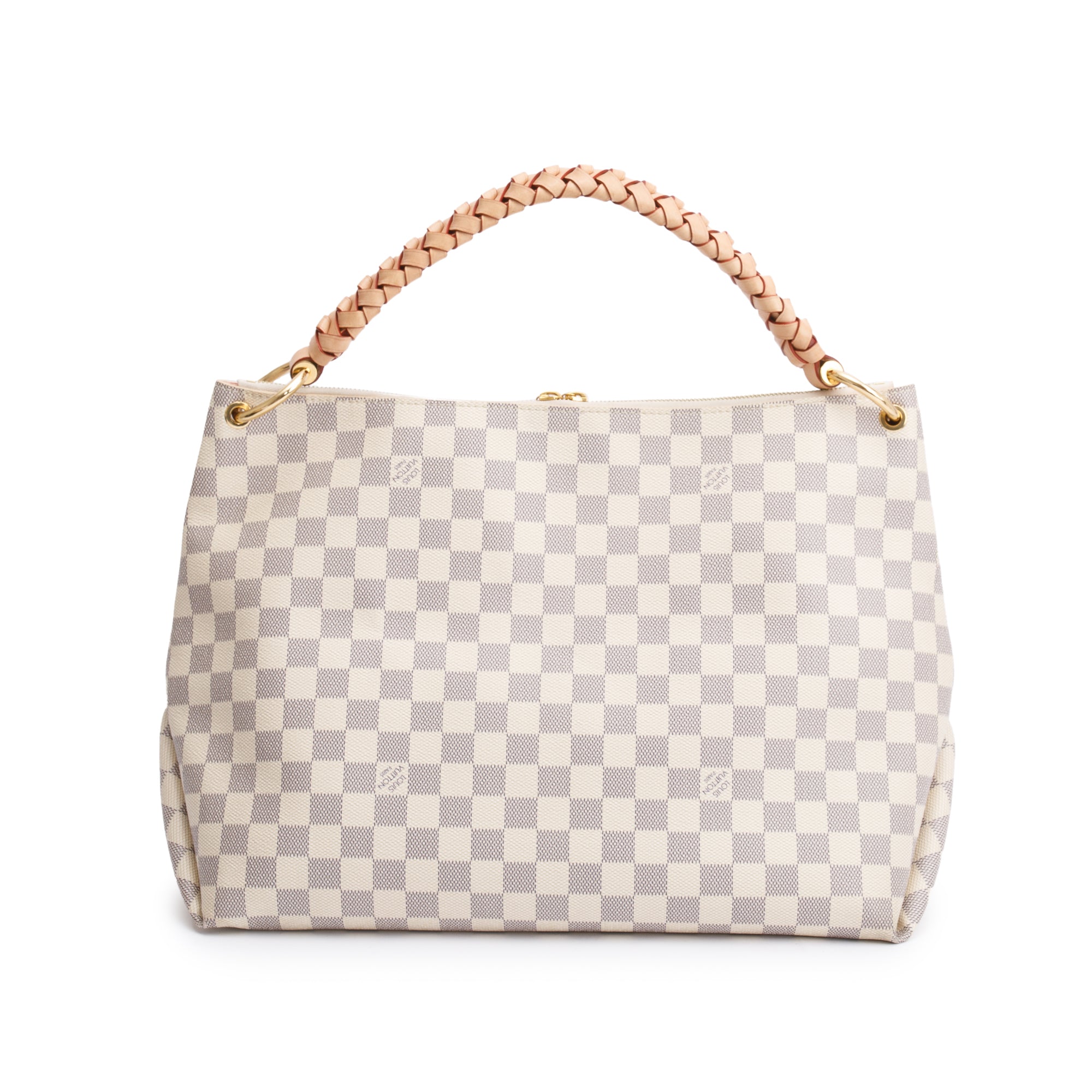 Louis Vuitton 2020 Damier Azur Braided Beaubourg Hobo MM w/ Strap