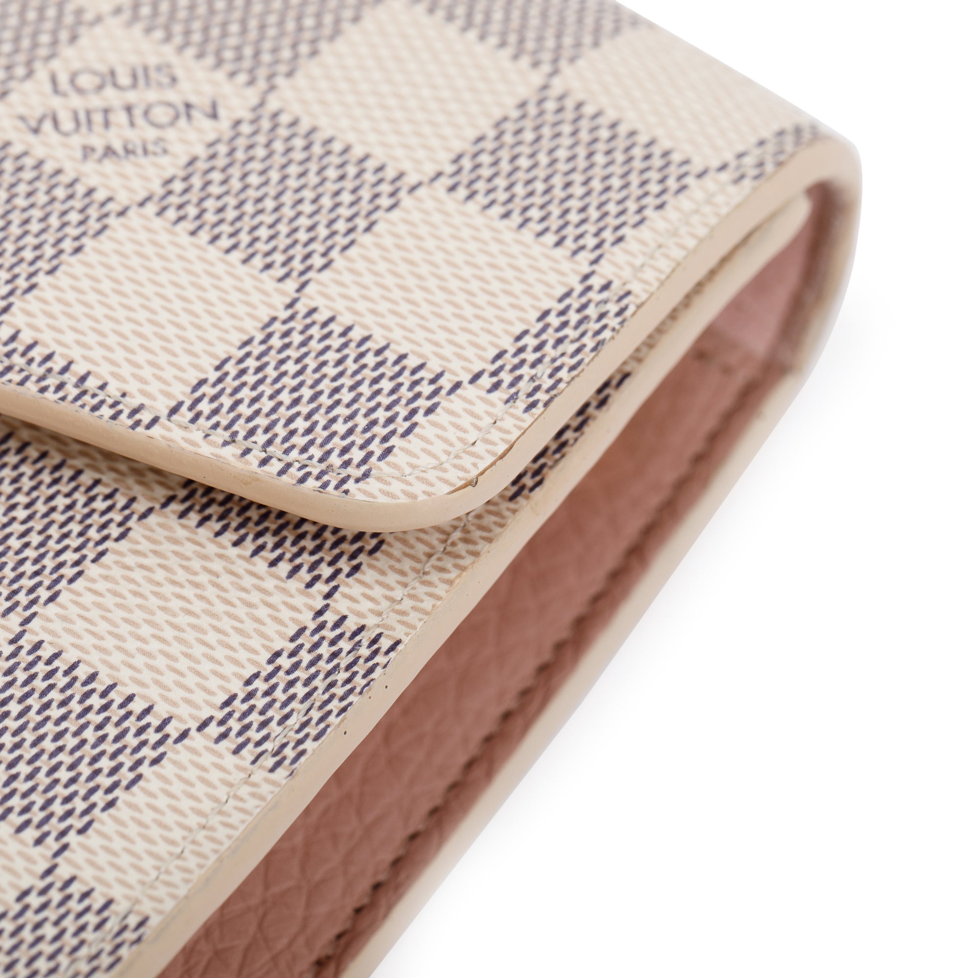 Louis Vuitton 2020 Damier Azur Croisette Chain Wallet w/ Box & Receipt